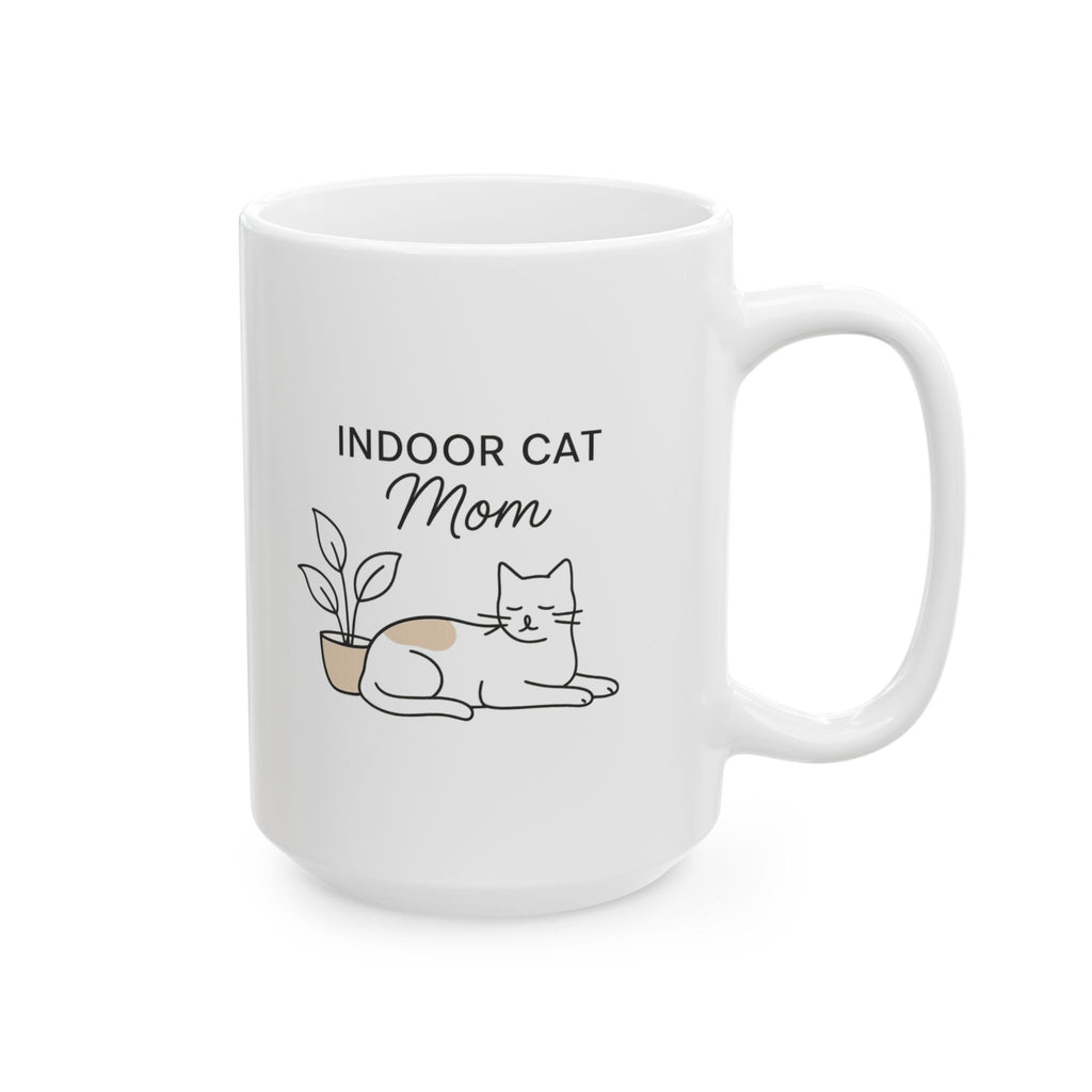 Proud Indoor Cat Parent Coffee Mug | Cat Lover Gift | Ceramic Mug