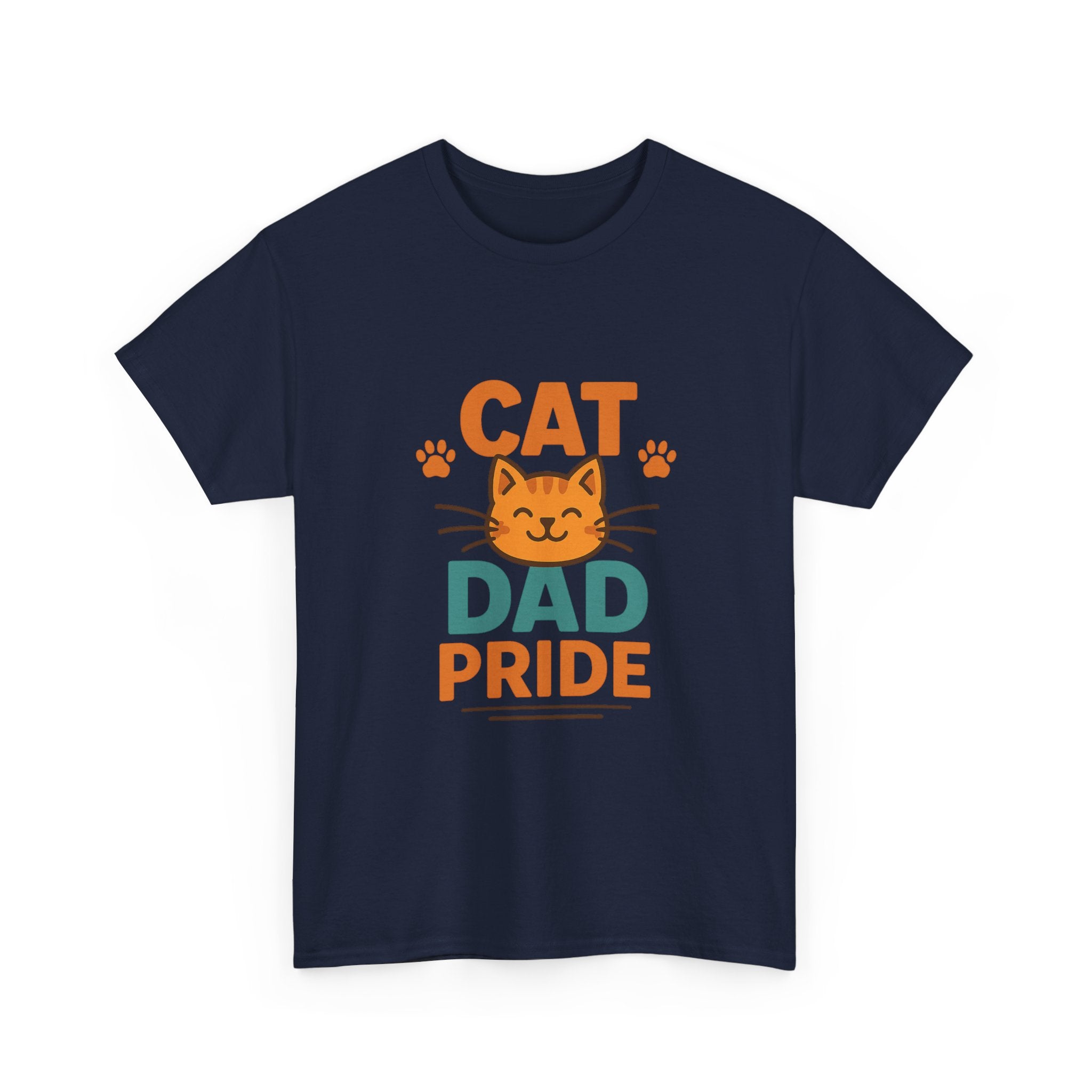 Cat Dad Just Here For The Cats T-Shirt | Cat Humor Gift | Graphic Tee