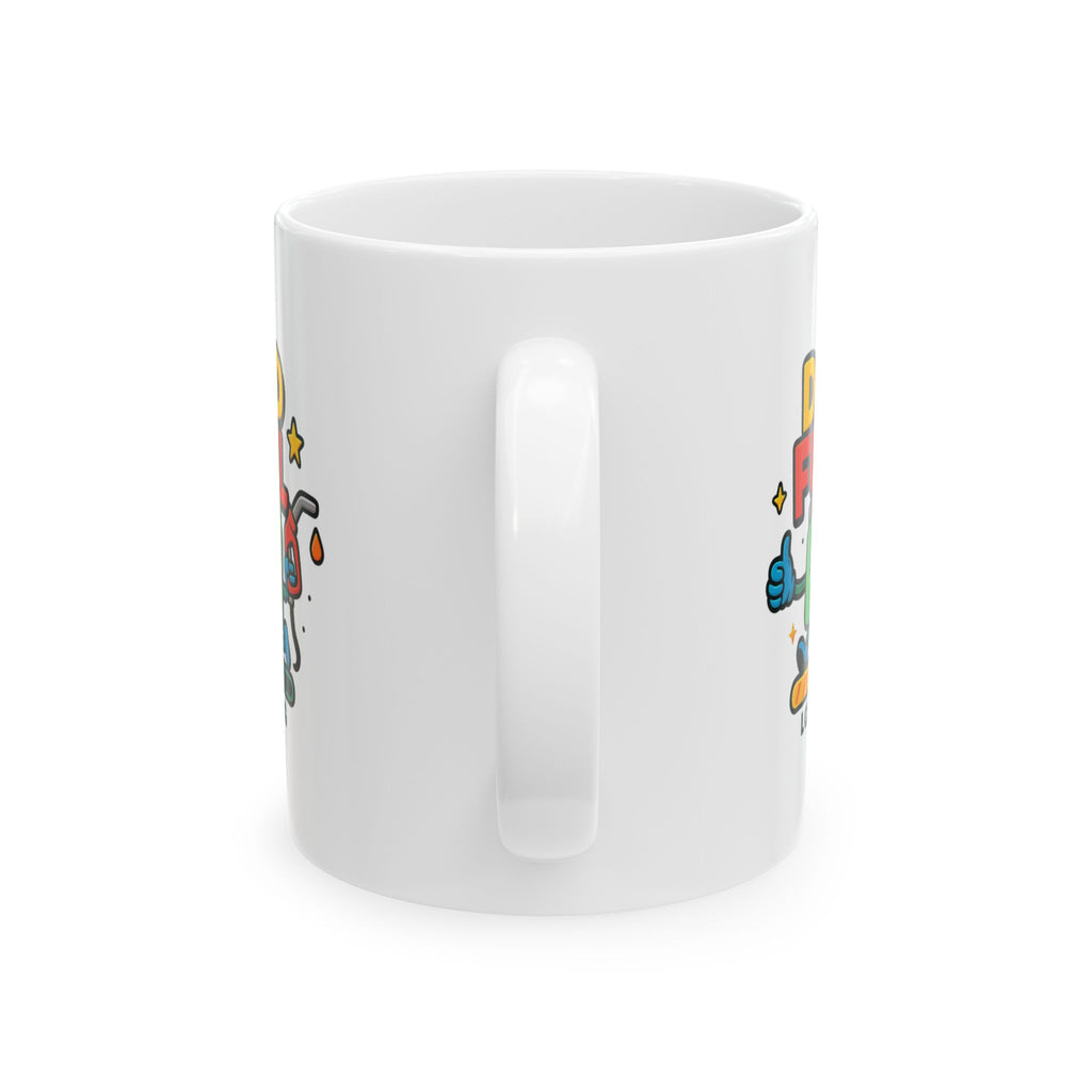 Dad Fuel In Progress Step Away Coffee Mug | Funny Father Gift | Ceramic Mug