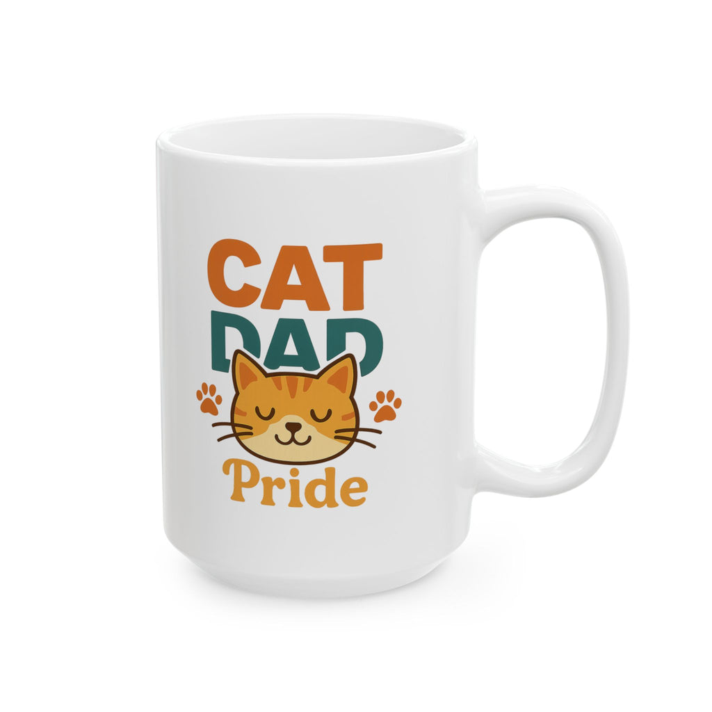 Cat Dad Approved By The Cat Coffee Mug | Cat Lover Humor | Ceramic Mug
