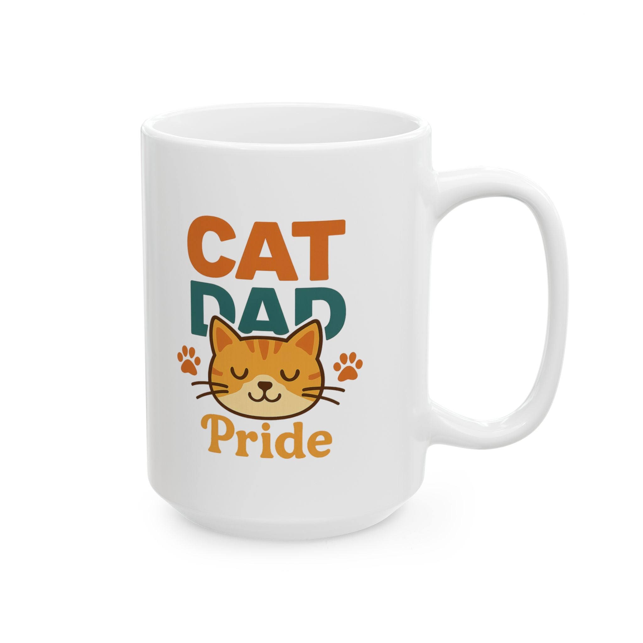Cat Dad Approved By The Cat Coffee Mug | Cat Lover Humor | Ceramic Mug