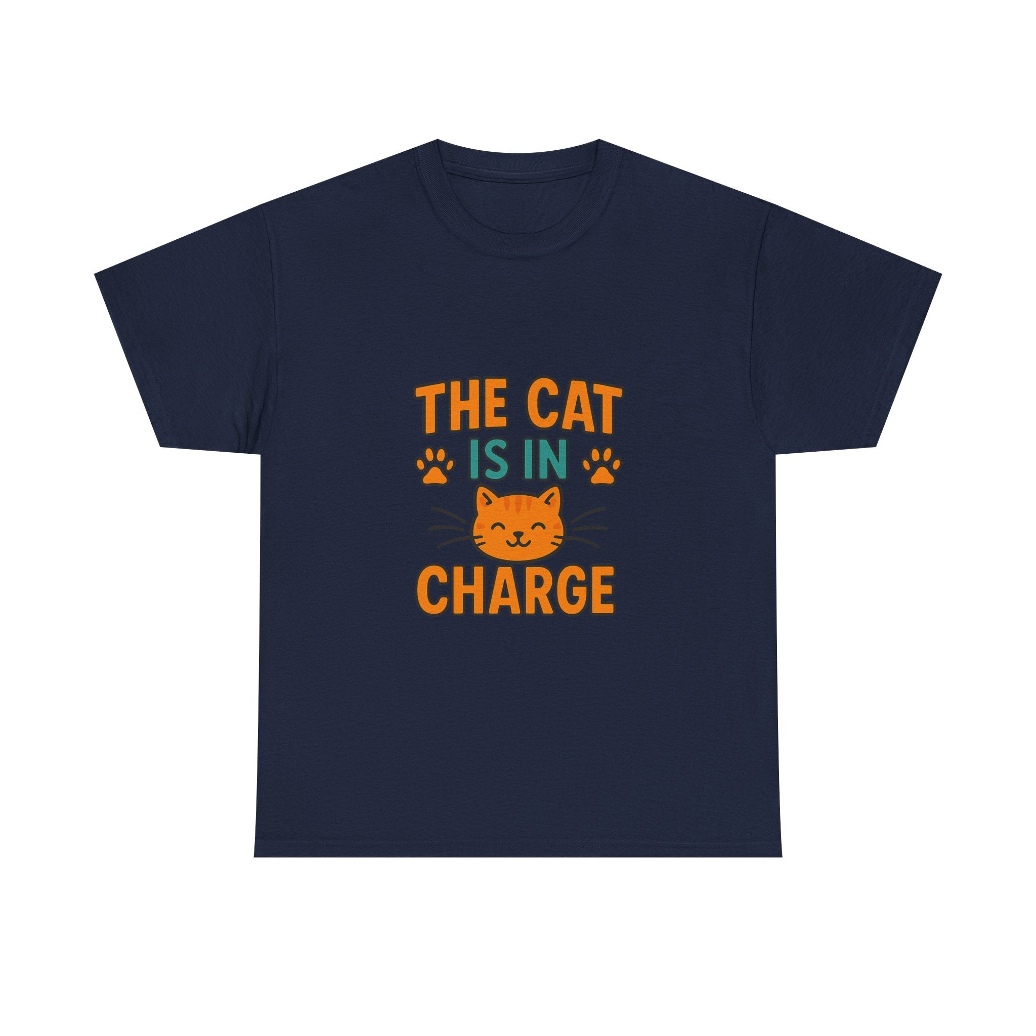 Boss Is The Cat T-Shirt | Funny Pet Humor | Graphic Tee