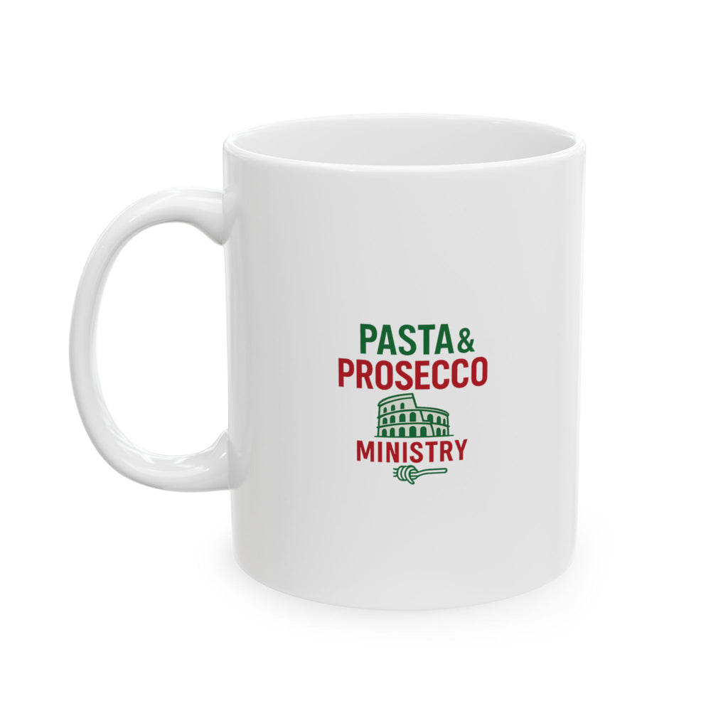 Italy Dreamer Pasta And Prosecco Ministry Coffee Mug | Unique Gift | Ceramic Mug