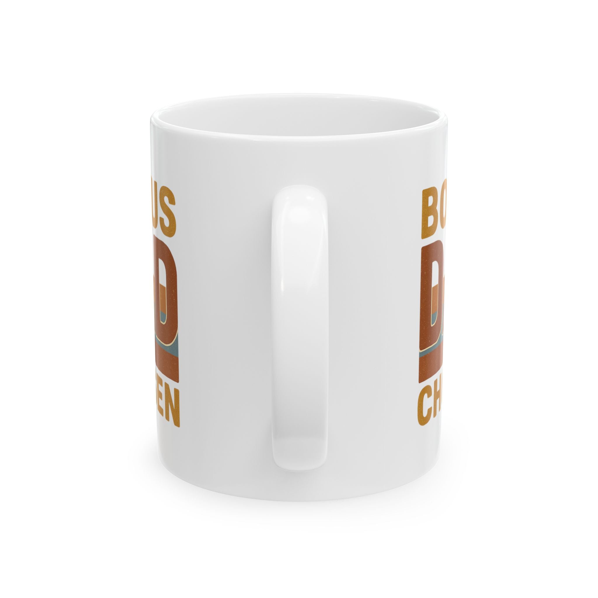Bonus Dad Real Love No Bio Required Coffee Mug | Blended Family Humor | Ceramic Mug
