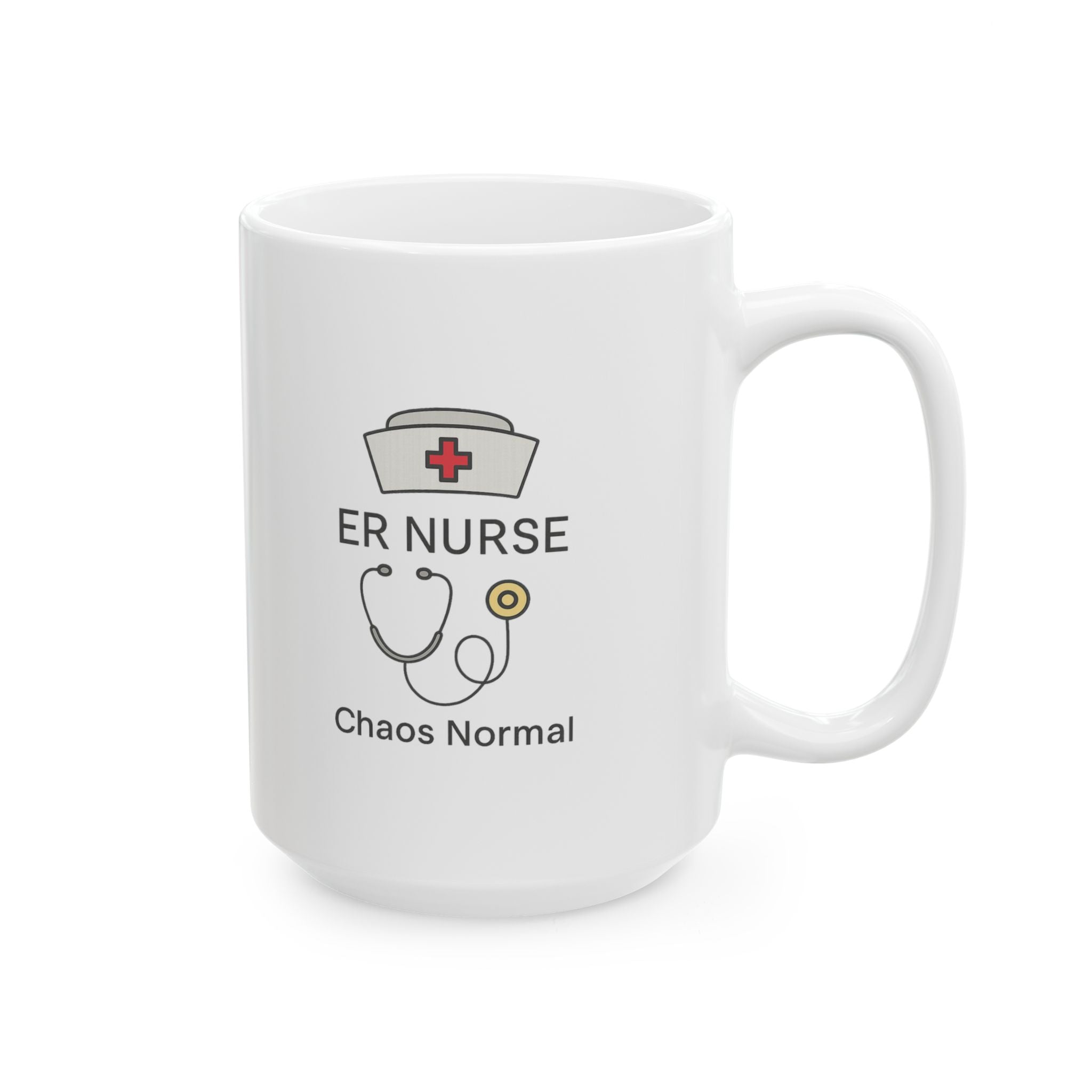 ER Nurse Chaos Is My Normal Coffee Mug | Emergency Nurse Gift | Ceramic Mug