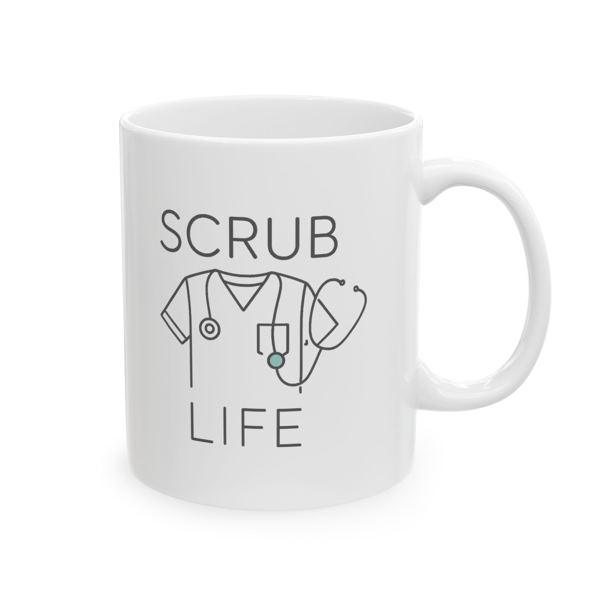 Scrub Life Coffee And Compassion Coffee Mug | Nurse Appreciation | Ceramic Mug