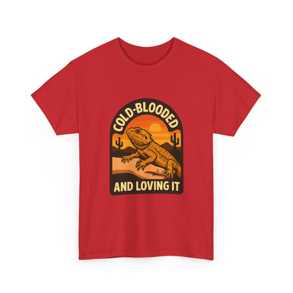 Bearded Dragon Dad Cold-Blooded And Loving It T-Shirt