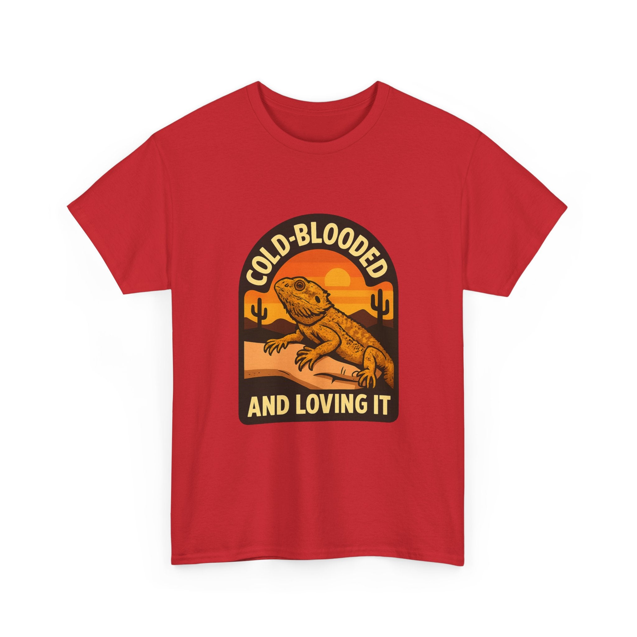 Bearded Dragon Dad Cold-Blooded And Loving It T-Shirt