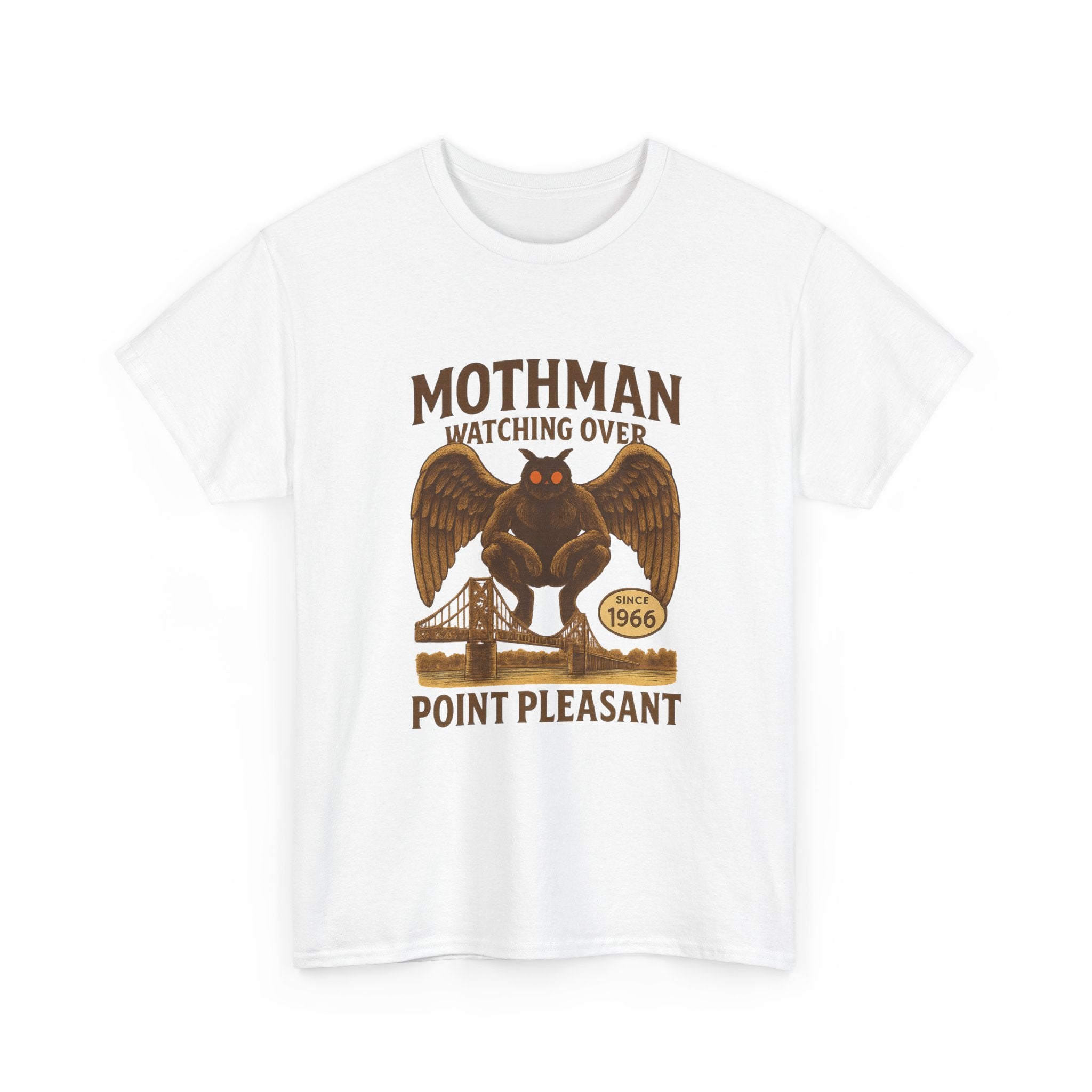 Mothman Watching Over Point Pleasant Since 1966 T-Shirt | Unique Gift | Graphic Tee