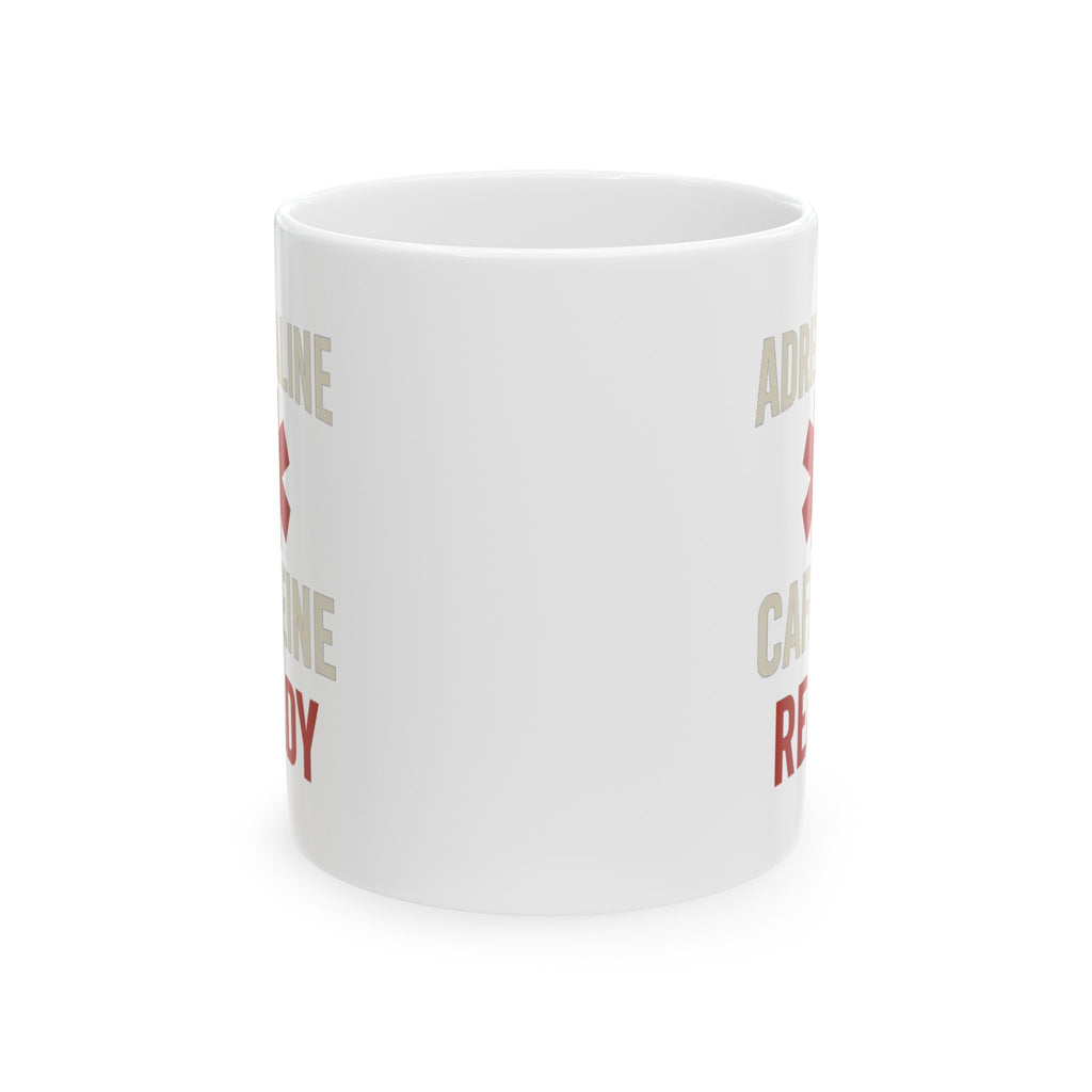 Paramedic Adrenaline And Caffeine Morning Coffee Mug | Unique Gift | Ceramic Mug