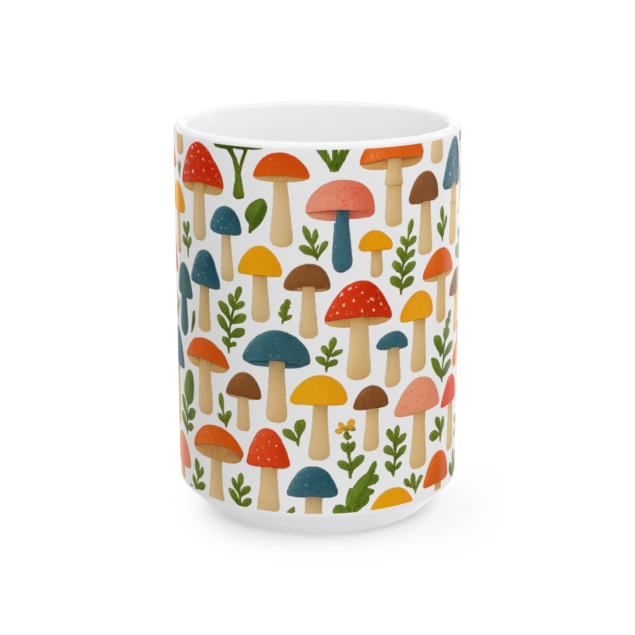 Whimsical Mushroom Forest Coffee Mug | Unique Gift | Ceramic Mug