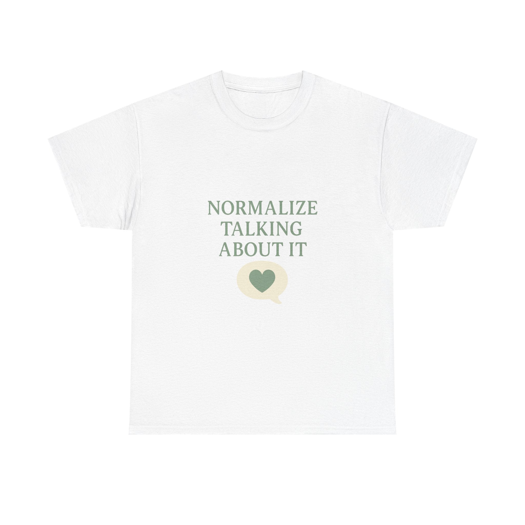 Mental Health Advocate Normalize Talking About It T-Shirt | Cat Lover Gift | Graphic Tee
