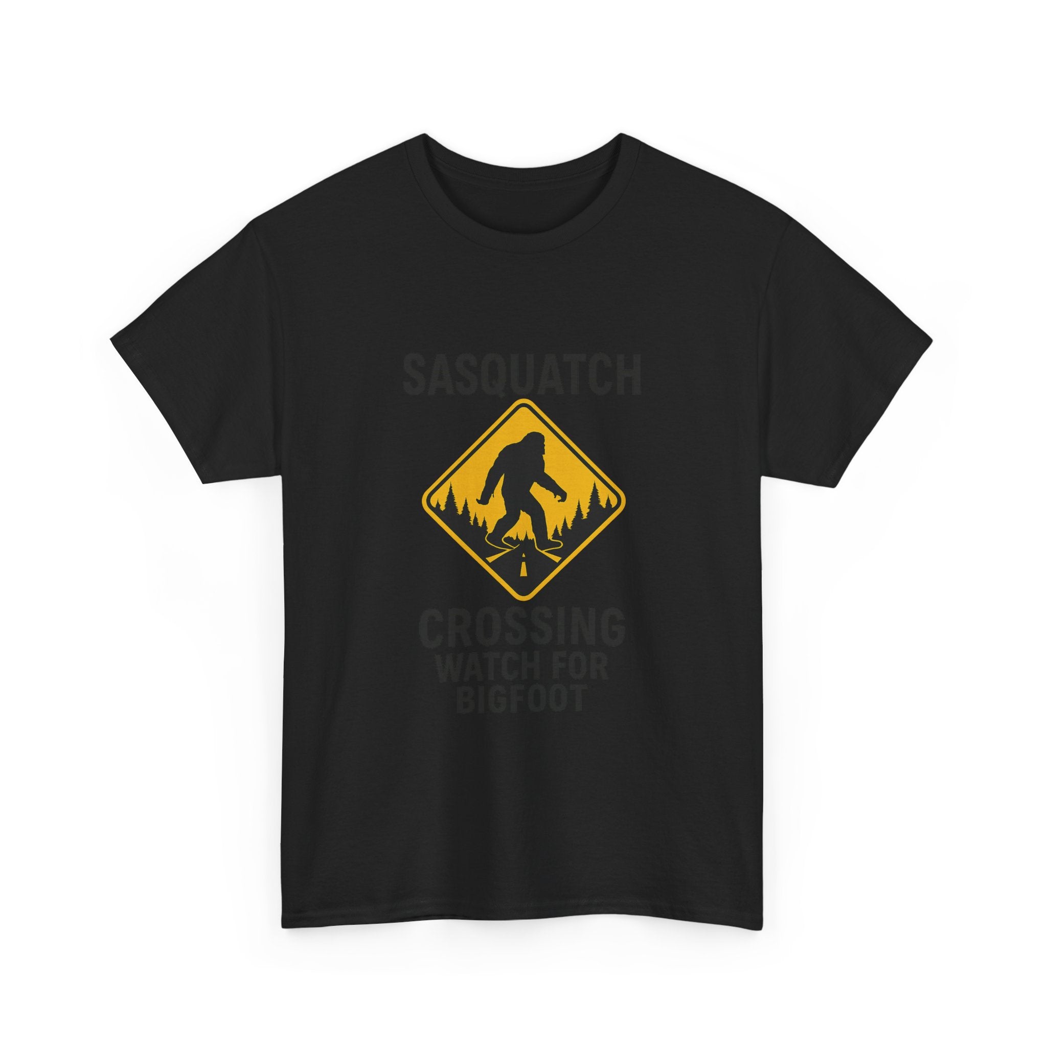 Sasquatch Crossing Watch For Bigfoot T-Shirt | Unique Gift | Graphic Tee