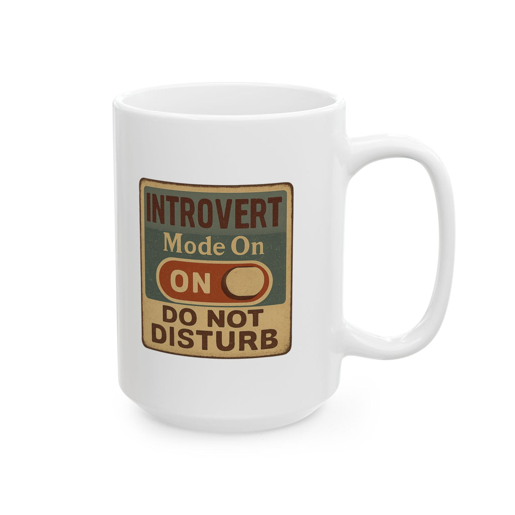 Introvert Recharging Please Wait Coffee Mug | Funny Introvert Humor | Ceramic Mug