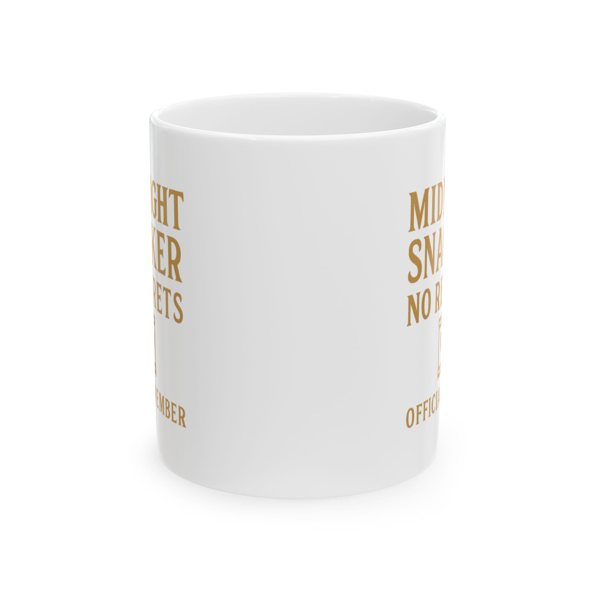 Midnight Snacker No Regrets Official Member Coffee Mug | Unique Gift | Ceramic Mug