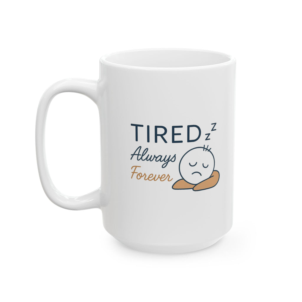 Professionally Exhausted Coffee Mug | Funny Tired Humor | Ceramic Mug
