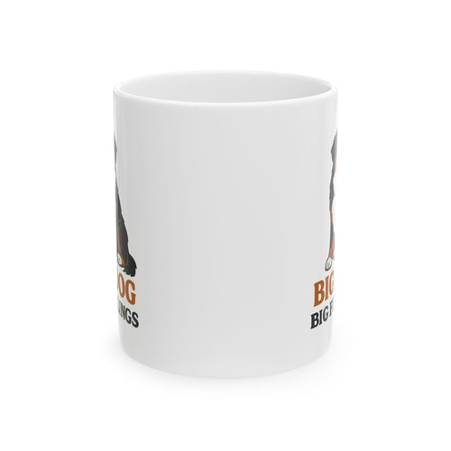 Bernese Mountain Dog Dad Big Dog Big Feelings Coffee Mug | Dog Lover Gift | Ceramic Mug