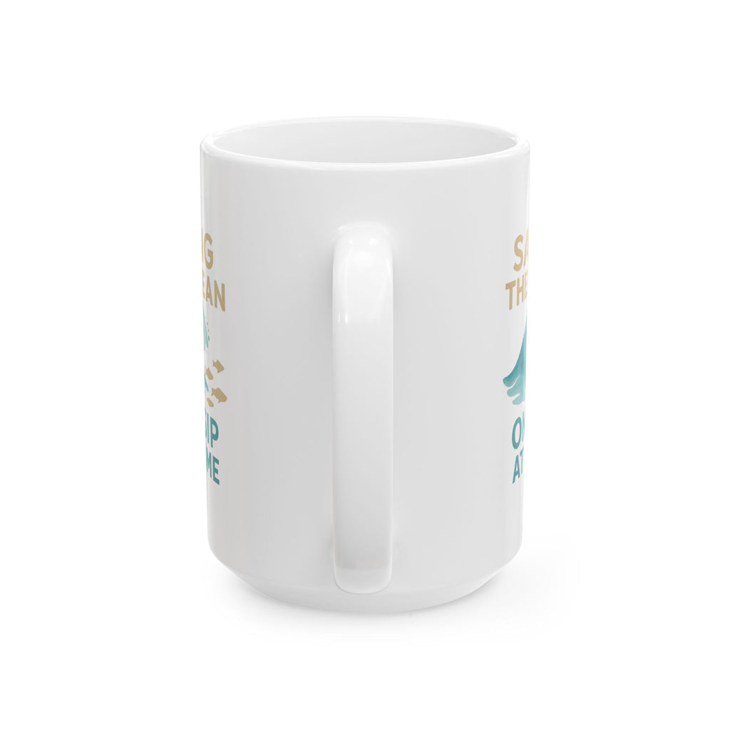 Marine Biologist Saving The Ocean One Sip At A Time Coffee Mug | Unique Gift | Ceramic Mug