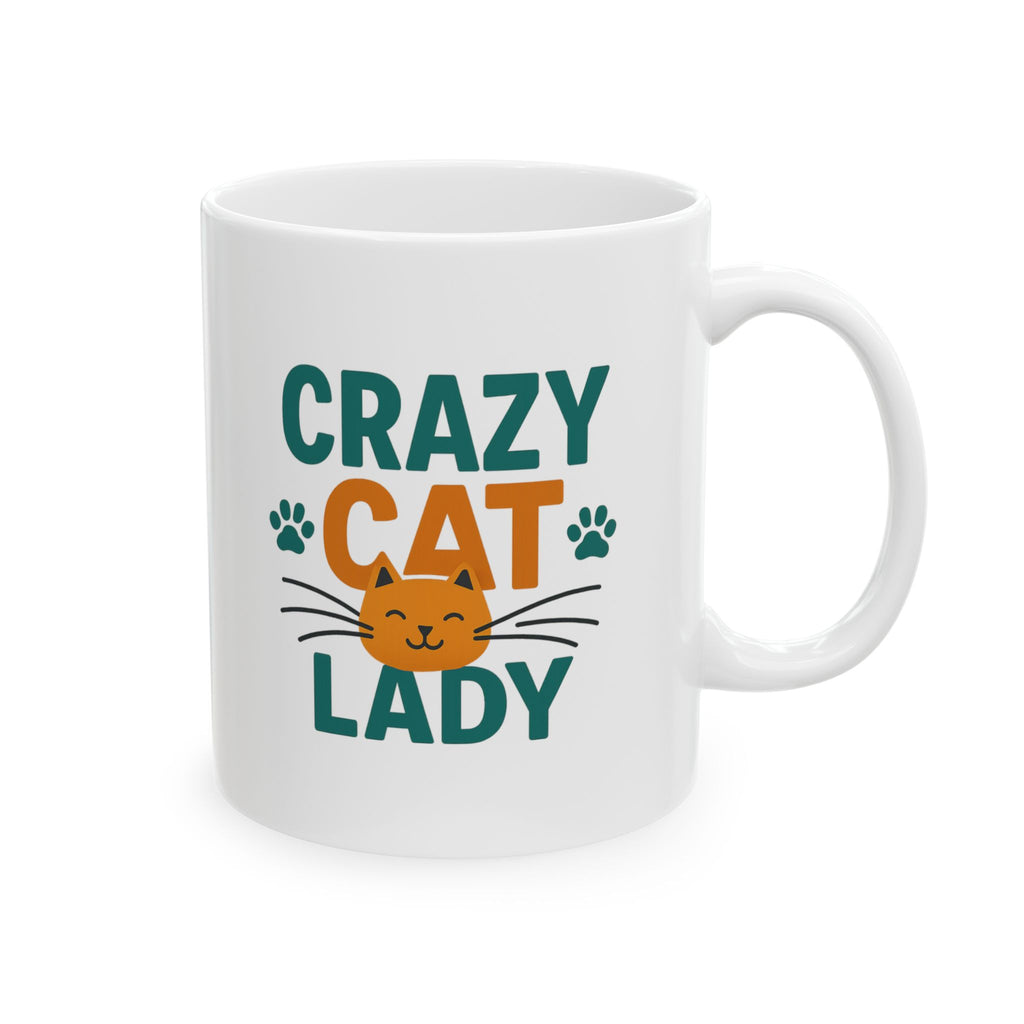 Future Crazy Cat Lady In Training Coffee Mug | Cat Lover Humor | Ceramic Mug