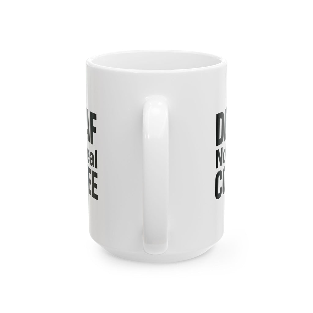 Real Coffee Only No Decaf Zone Coffee Mug | Funny Coffee Lover Gift | Ceramic Mug