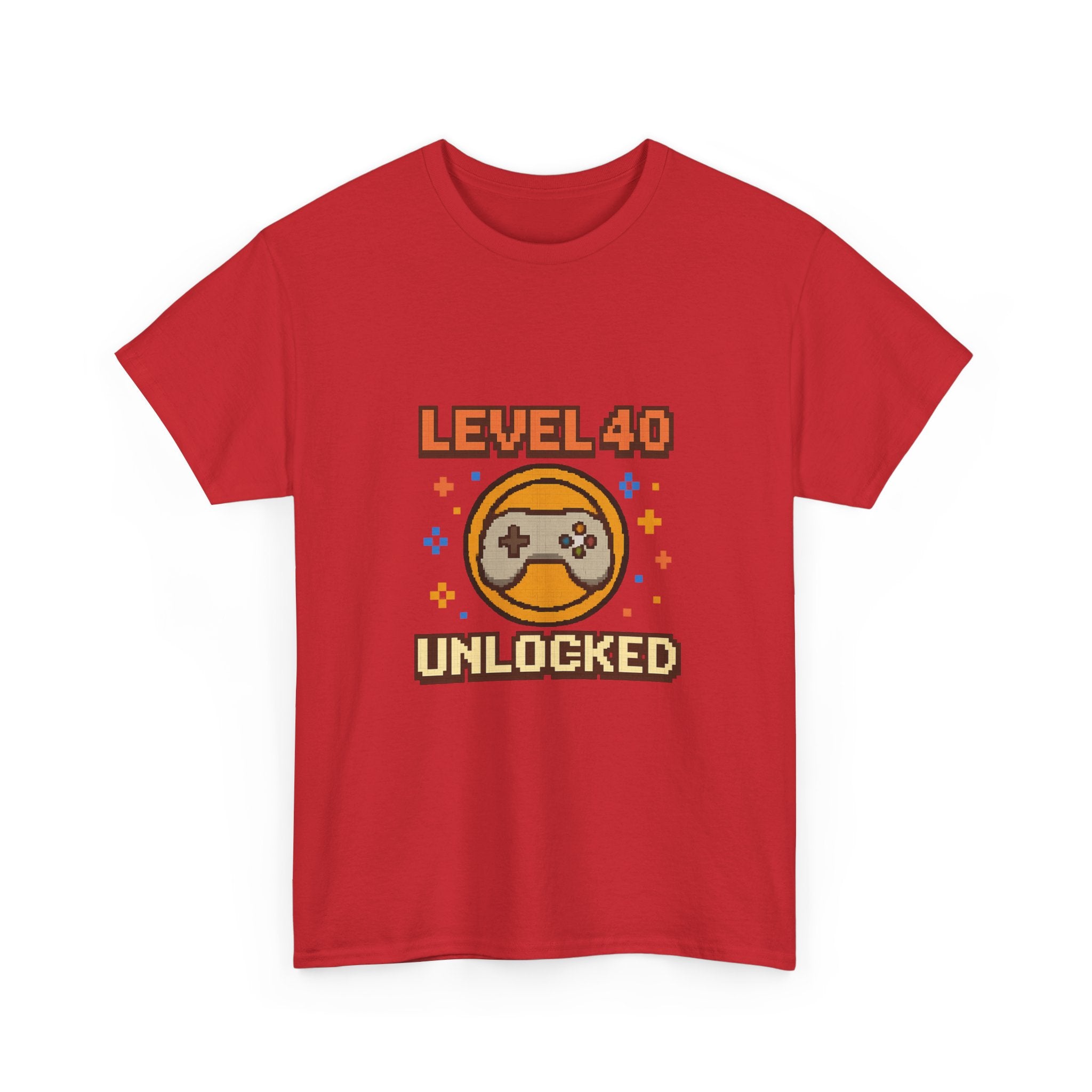 Level 40 Unlocked Birthday Gaming T-Shirt | Gamer Gift | Graphic Tee