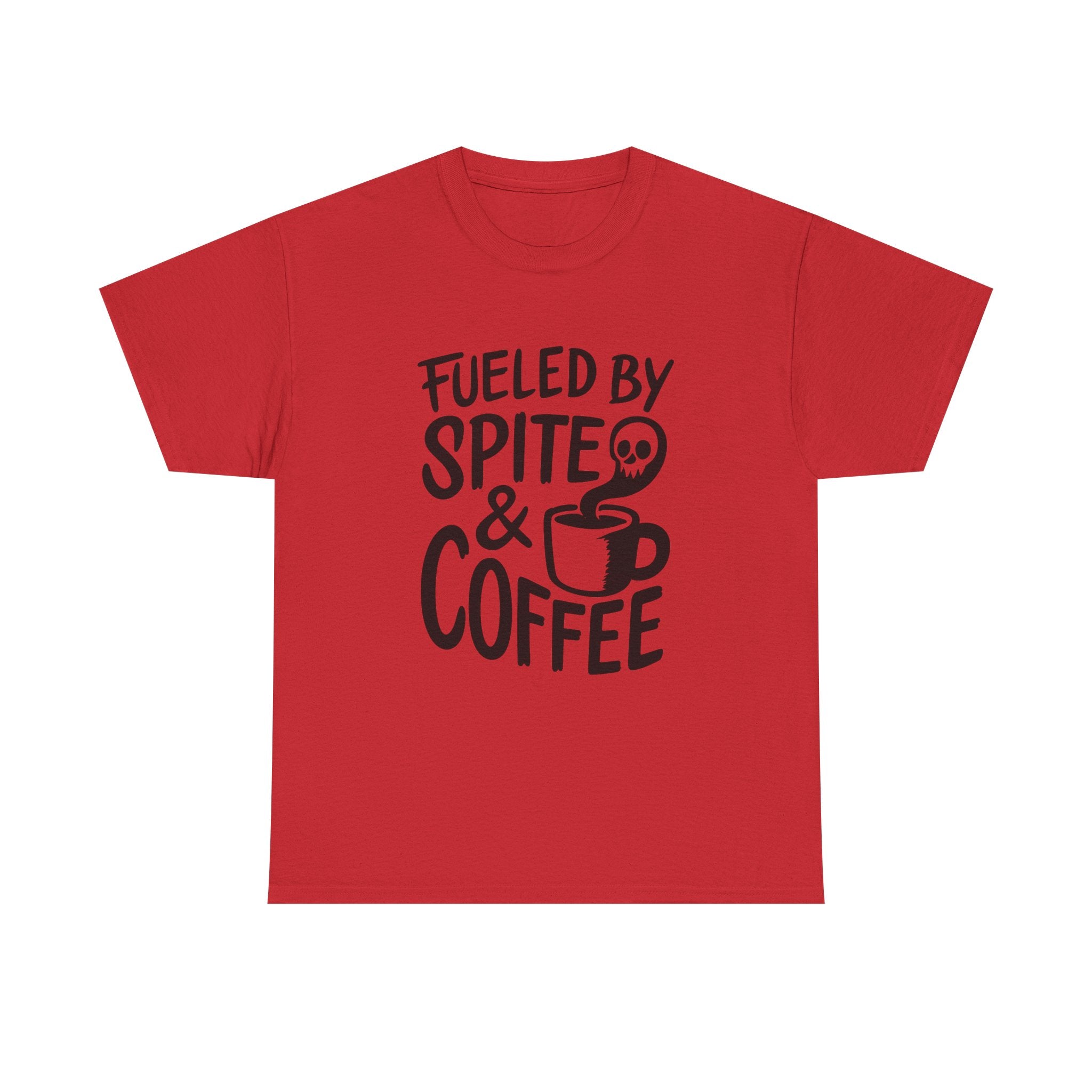 Fueled By Spite And Coffee Funny T-Shirt | Coffee Lover Gift | Graphic Tee