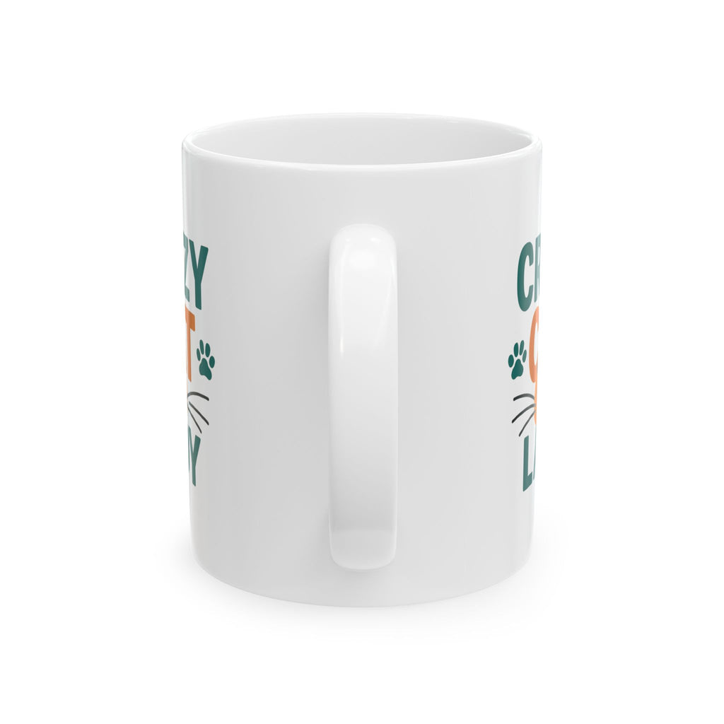 Future Crazy Cat Lady In Training Coffee Mug | Cat Lover Humor | Ceramic Mug