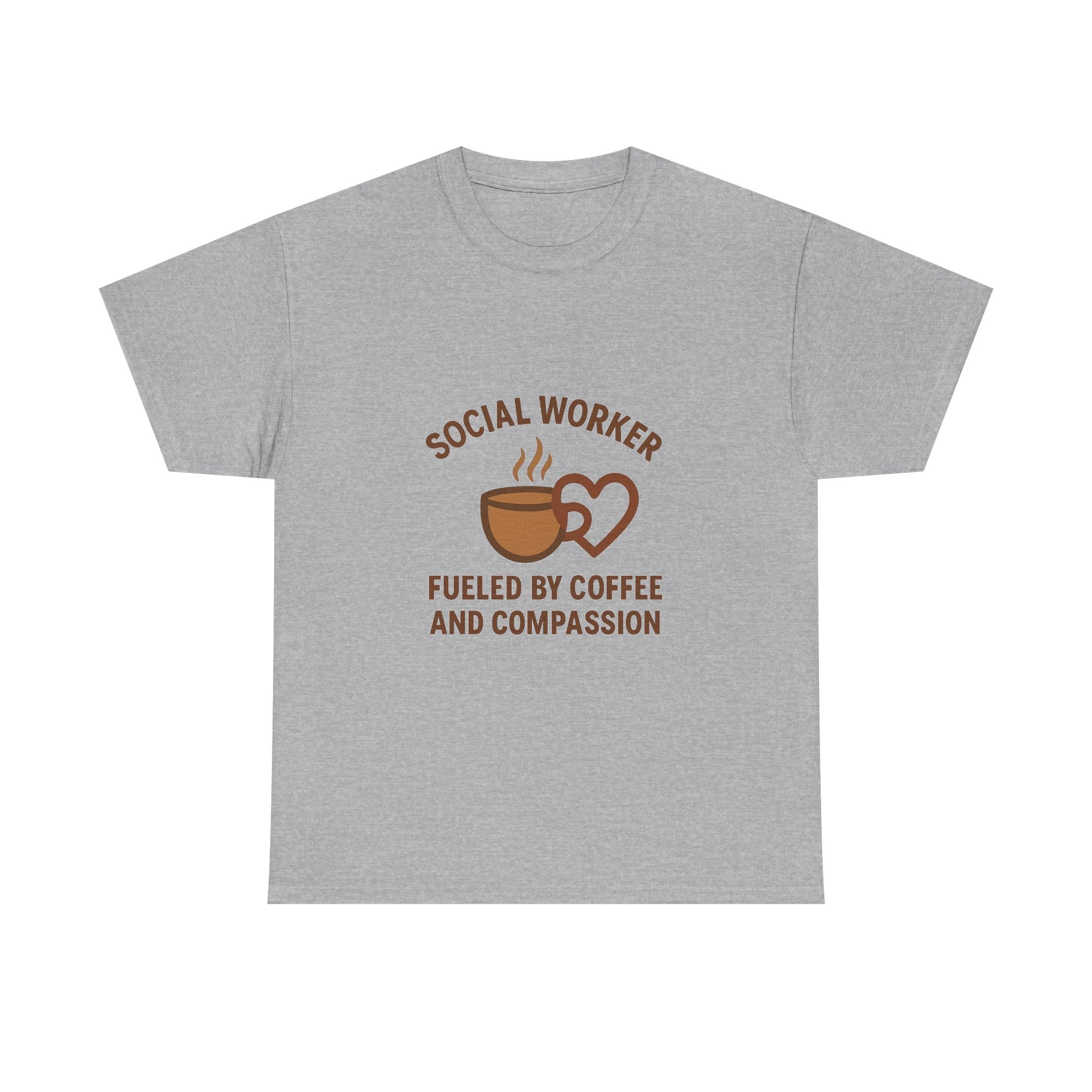 Social Worker Fueled By Coffee And Compassion T-Shirt | Coffee Lover Gift | Graphic Tee