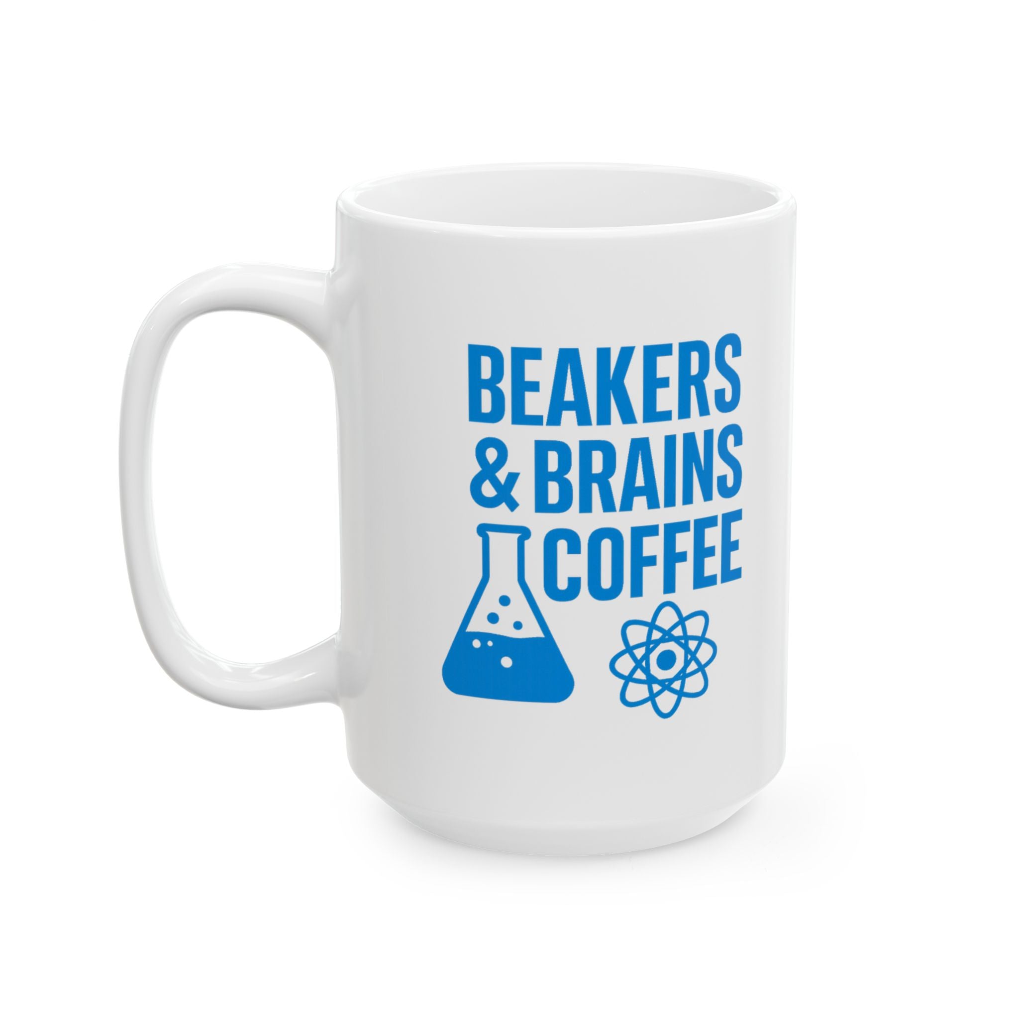 Science Teacher Beakers And Brains Coffee Coffee Mug | Teacher Gift | Ceramic Mug