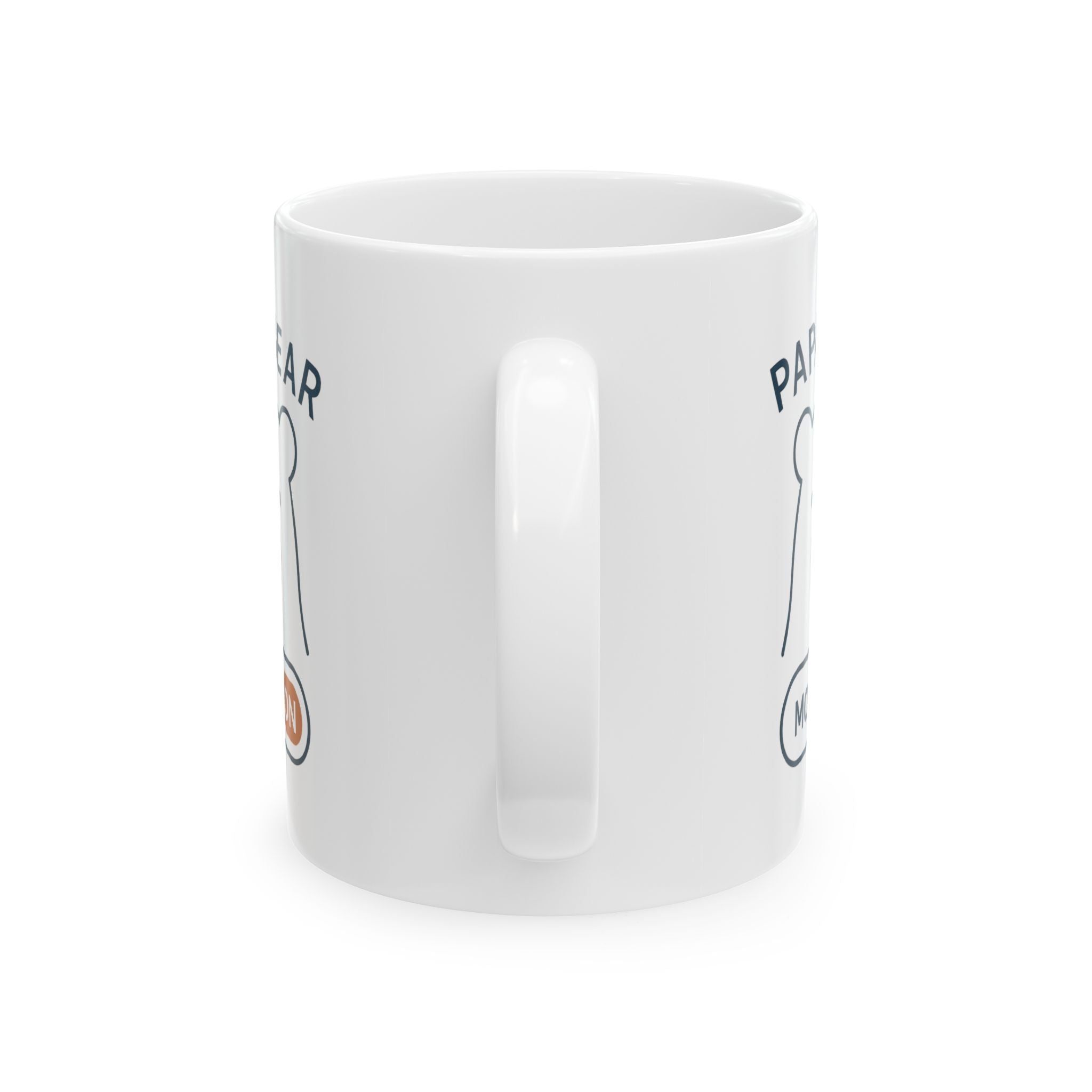 Growl Before Coffee Papa Bear Vibes Coffee Mug | Funny Dad Humor | Ceramic Mug