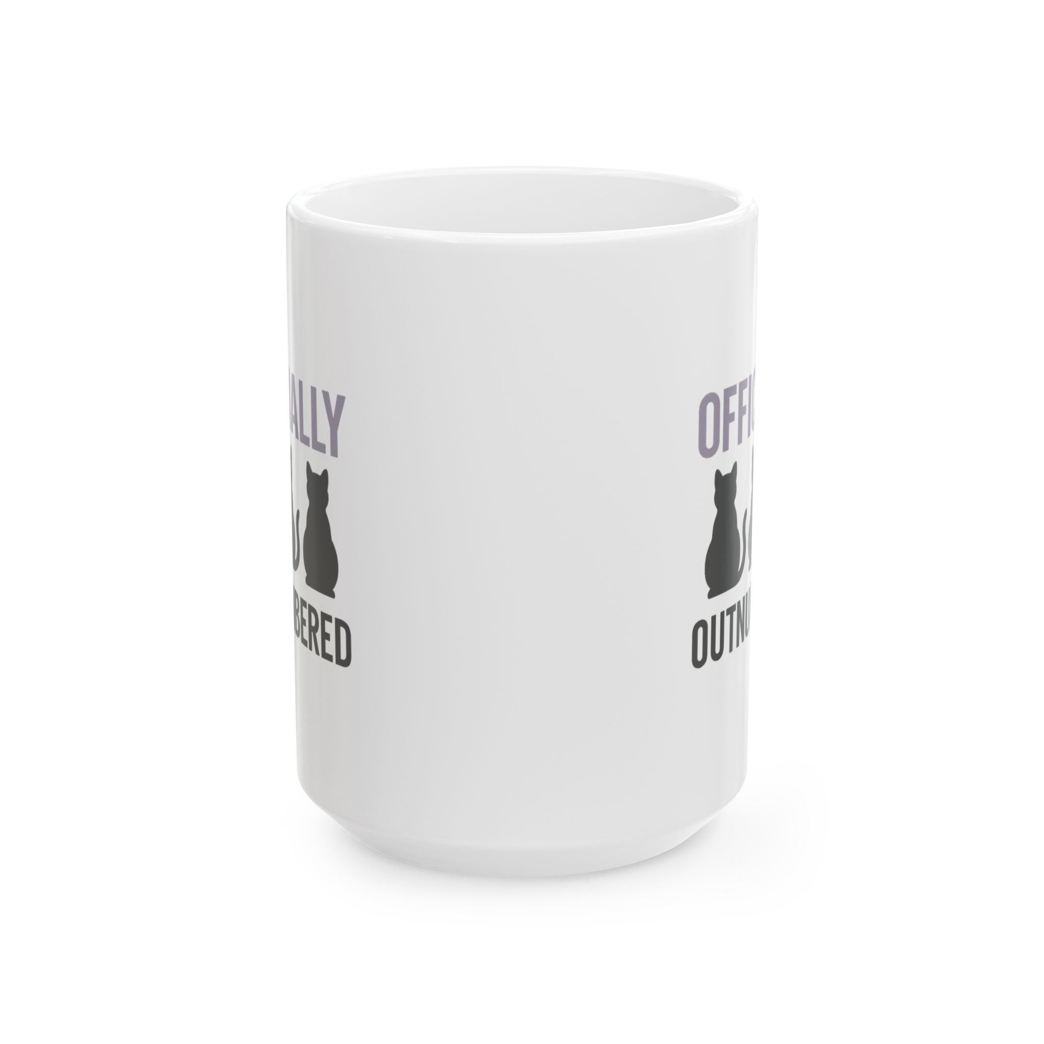 Cat Lady In Training Officially Outnumbered Coffee Mug | Cat Lover Gift | Ceramic Mug
