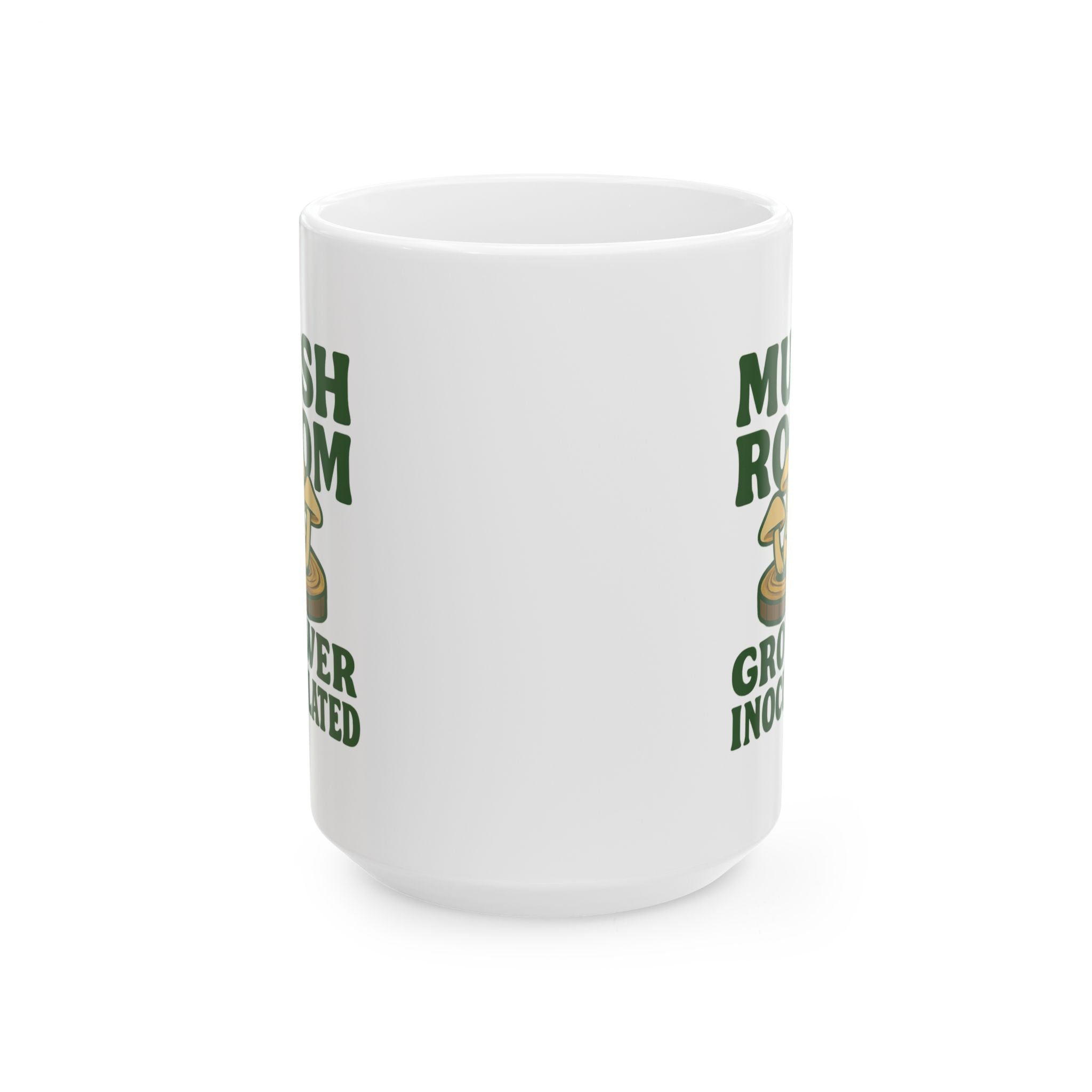 Mushroom Log Cultivator Inoculated And Thriving Coffee Mug | Unique Gift | Ceramic Mug
