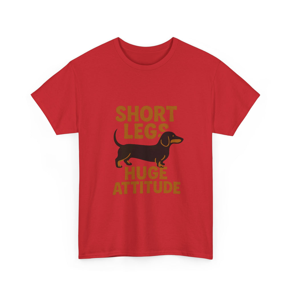 Dachshund Mom Short Legs Huge Attitude T-Shirt | Gift for Mom | Graphic Tee