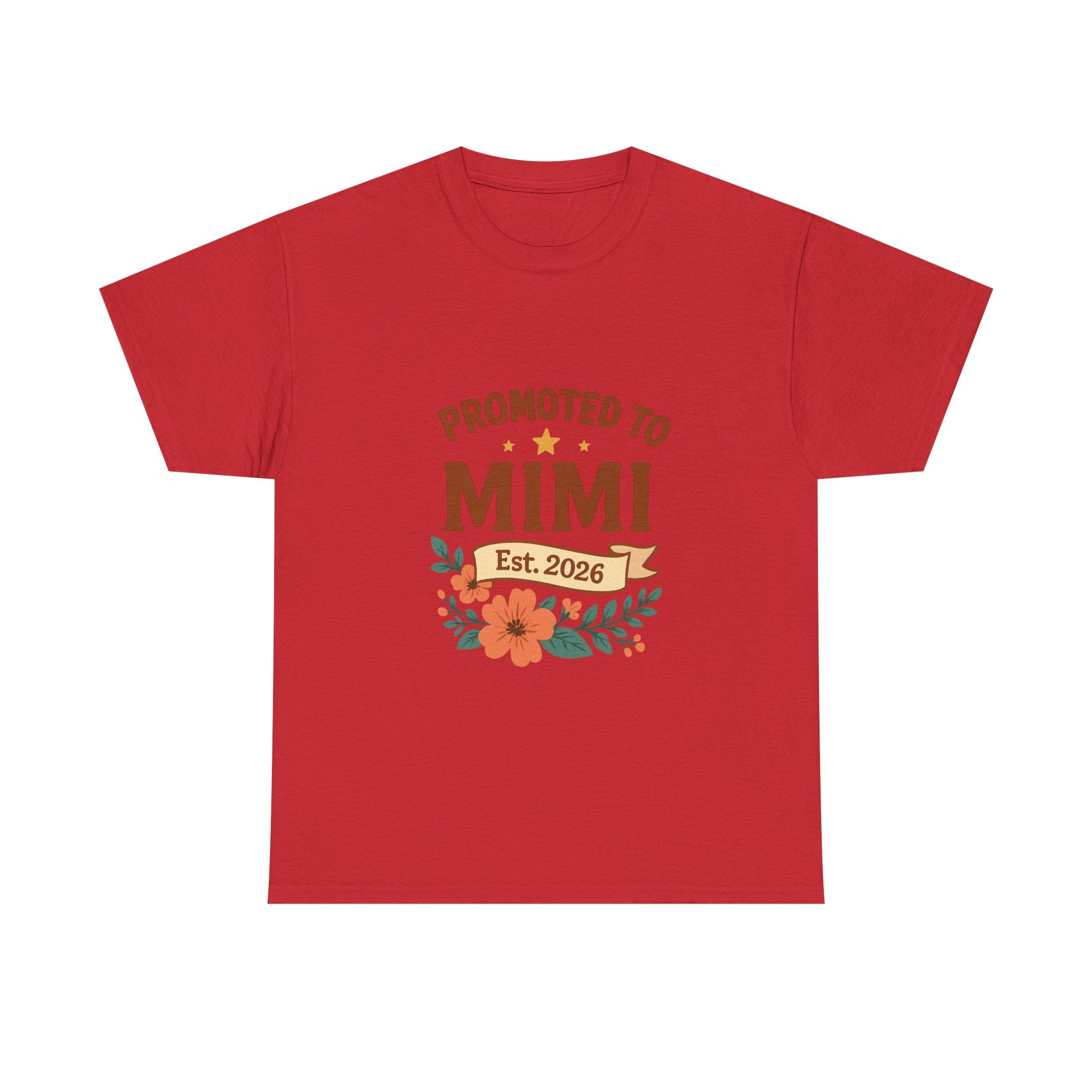Promoted To Mimi Est 2026 Grandmother T-Shirt | Unique Gift | Graphic Tee