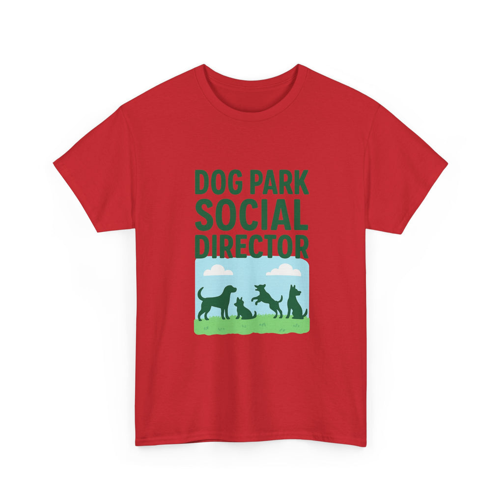 Dog Park Social Director T-Shirt | Dog Lover Gift | Graphic Tee