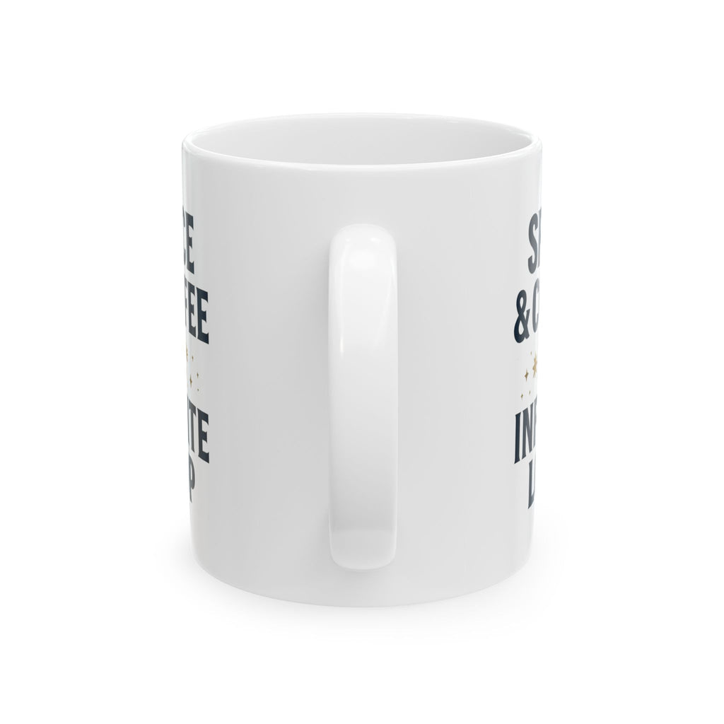 Astronomy Nerd Space And Coffee Infinite Loop Coffee Mug | Coffee Lover Gift | Ceramic Mug