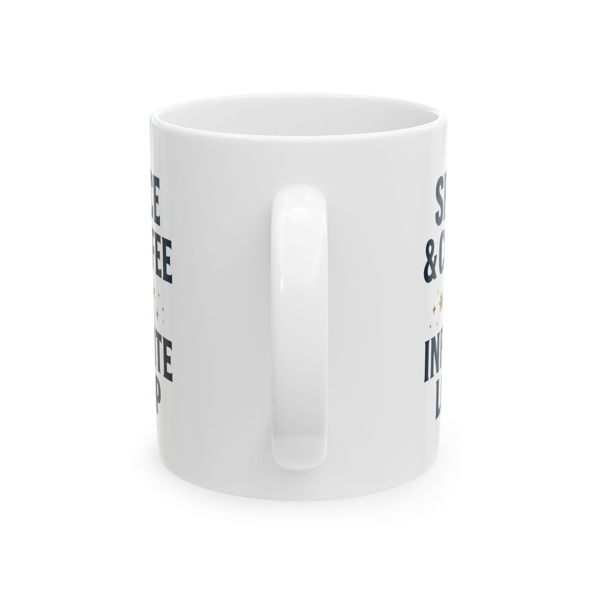 Astronomy Nerd Space And Coffee Infinite Loop Coffee Mug | Coffee Lover Gift | Ceramic Mug