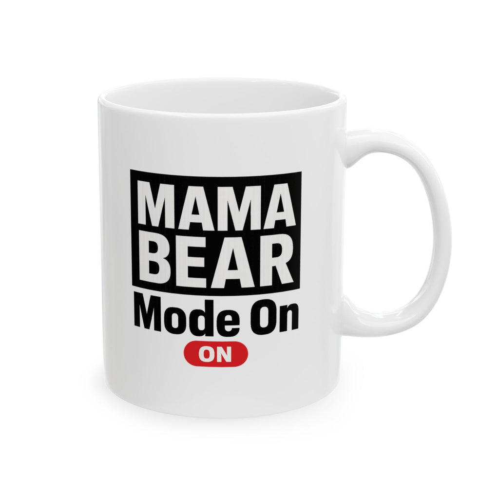 Growl Before Coffee Mama Bear Vibes Coffee Mug | Funny Mom Humor | Ceramic Mug