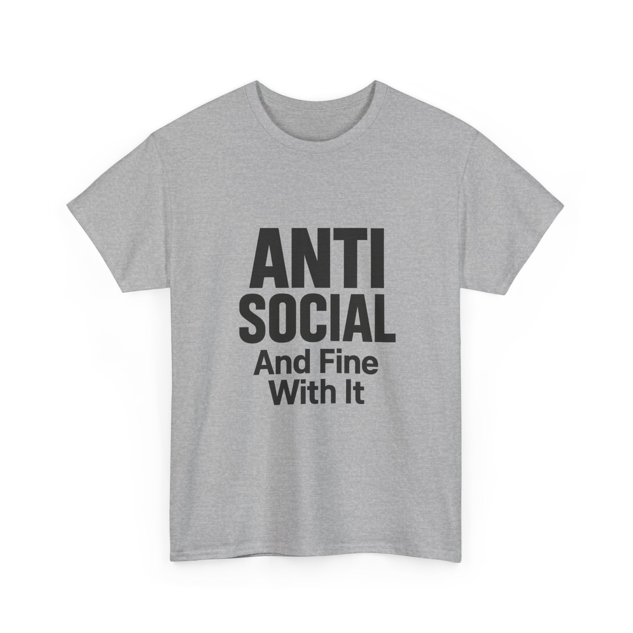 Professionally Anti Social T-Shirt | Introvert Humor Gift | Graphic Tee
