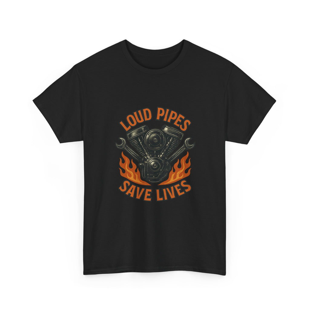 Motorcycle Mechanic Loud Pipes Save Lives T-Shirt