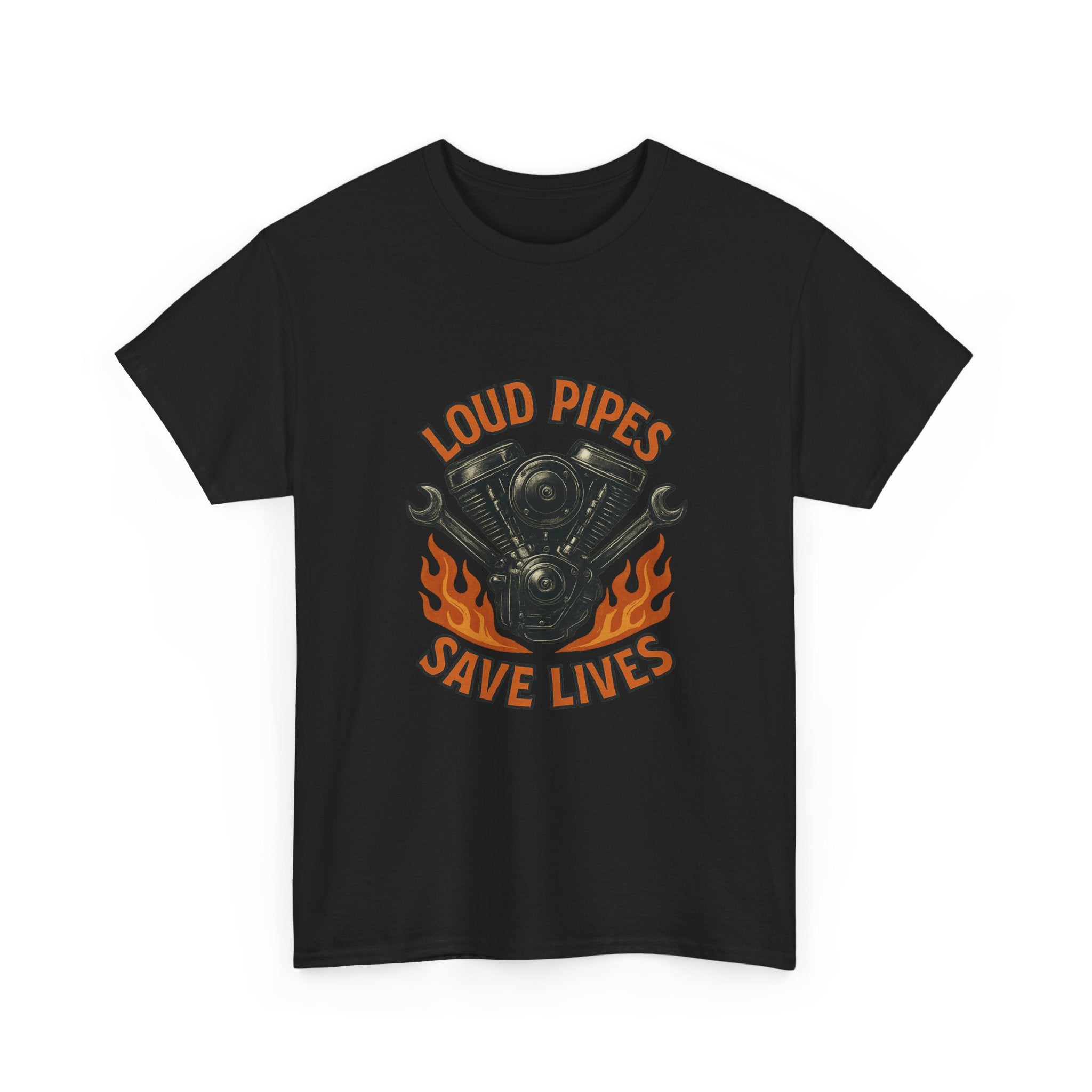 Motorcycle Mechanic Loud Pipes Save Lives T-Shirt