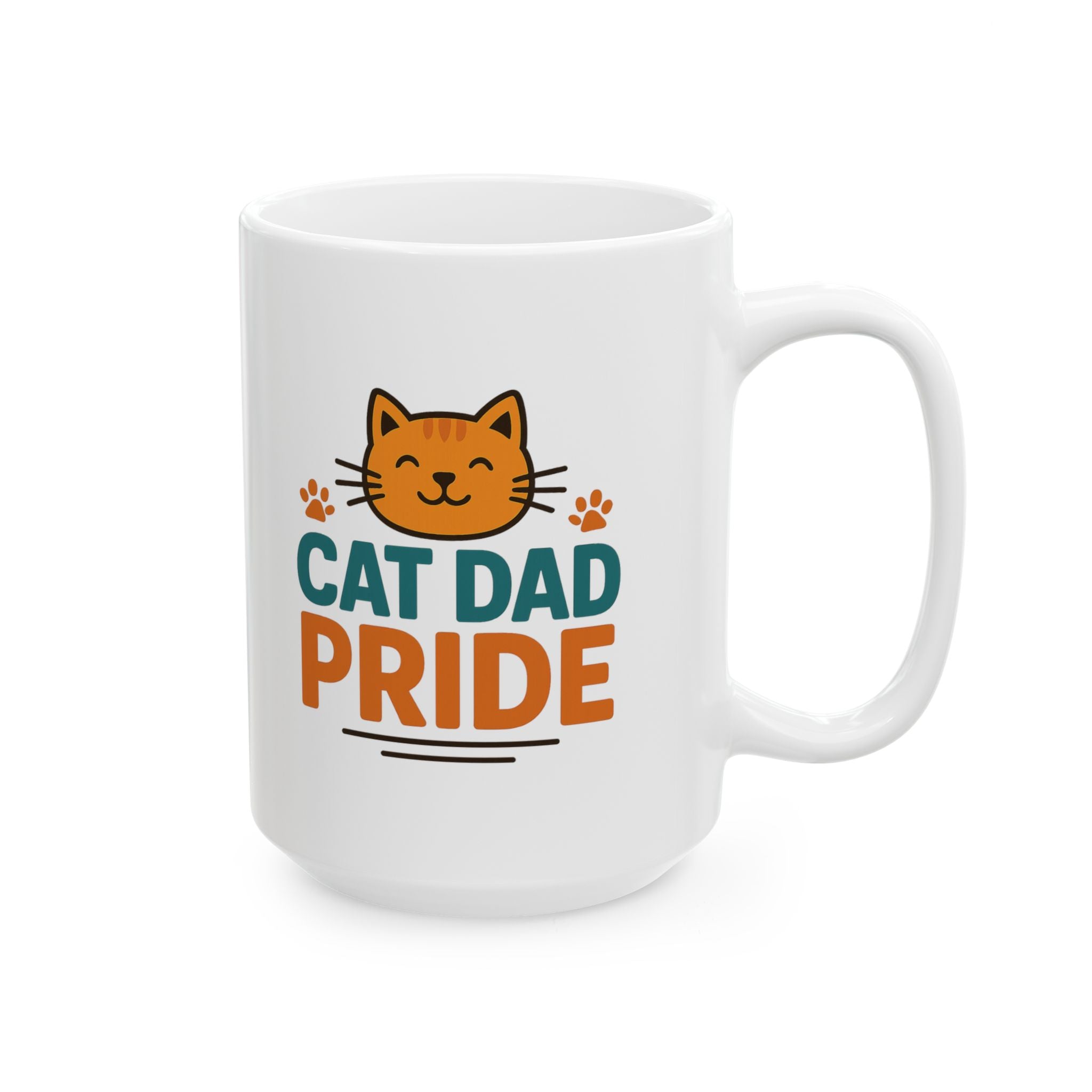 Proud Cat Dad The Legend The Myth Coffee Mug | Gift for Him | Ceramic Mug