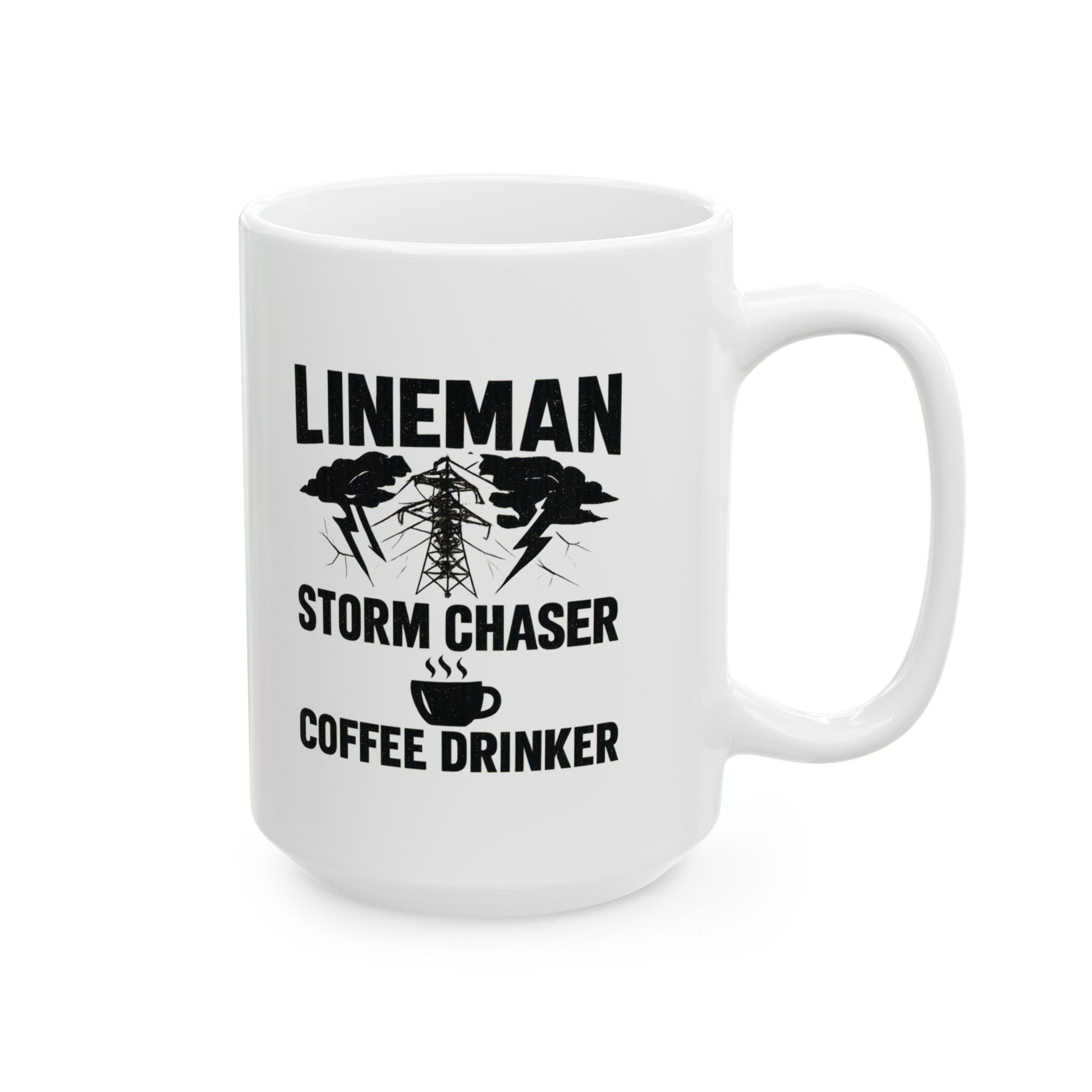 Lineman Storm Chaser Coffee Coffee Mug | Coffee Lover Gift | Ceramic Mug