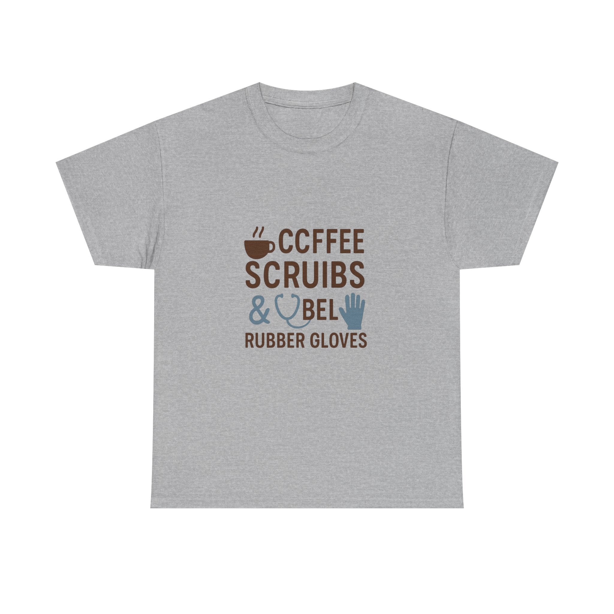 Coffee Scrubs And Rubber Gloves Nurse T-Shirt | Nurse Gift | Graphic Tee