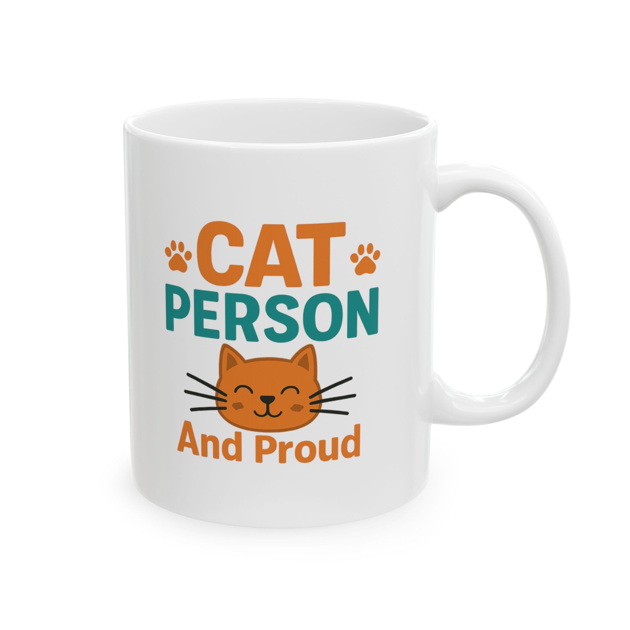 Certified Cat Person No Apologies Coffee Mug | Cat Lover Gift | Ceramic Mug