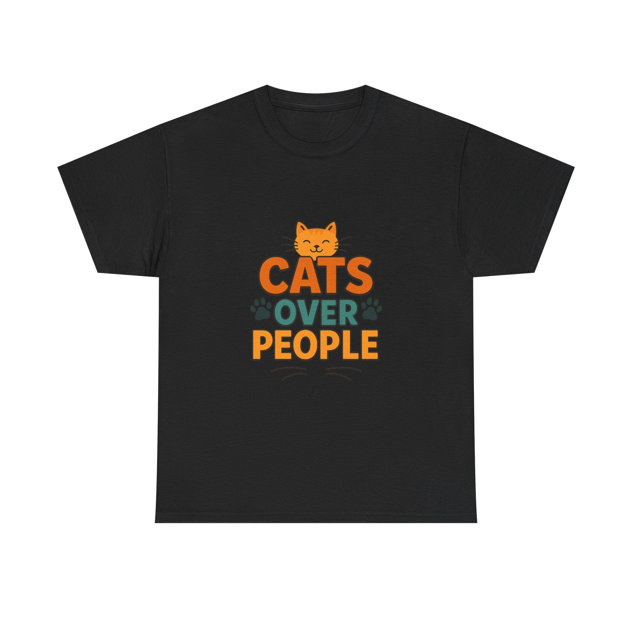 I Like Cats More Than People T-Shirt | Funny Cat Lover Gift | Graphic Tee
