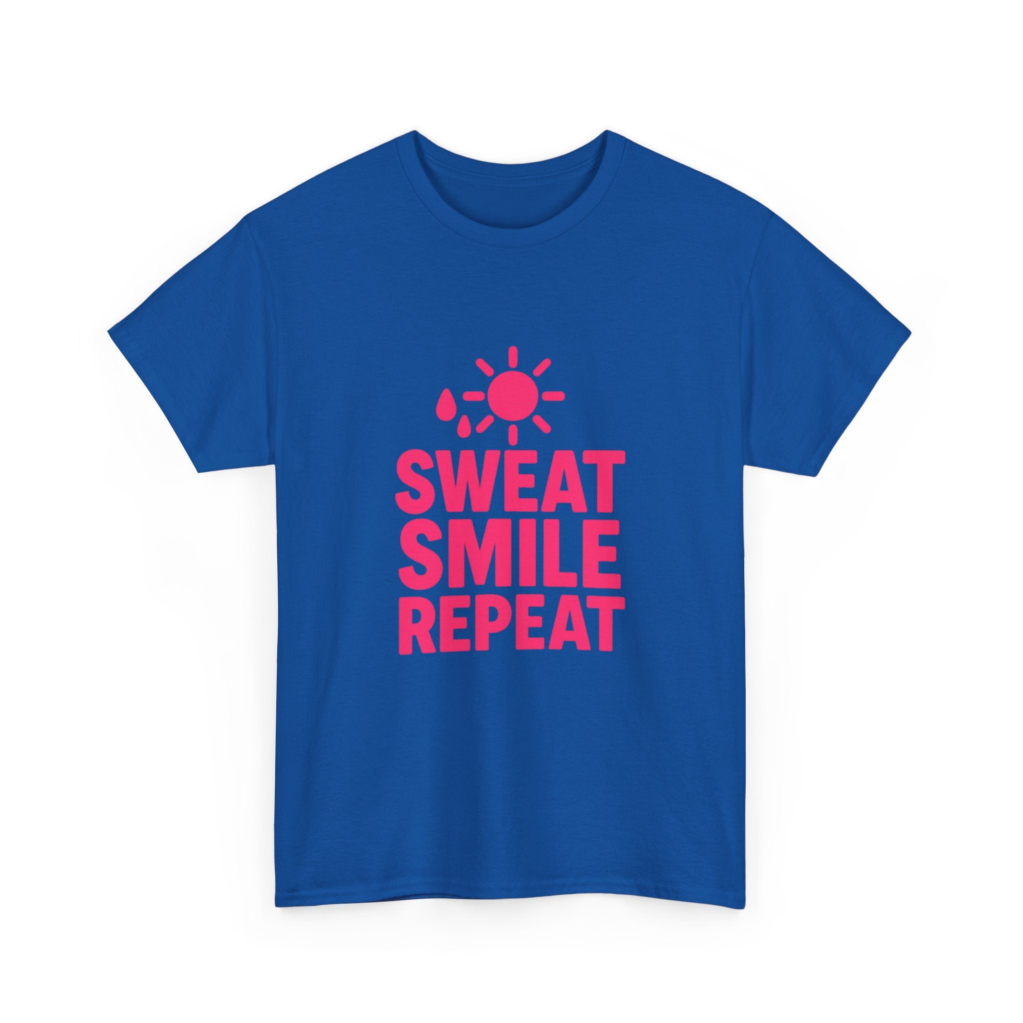 Fitness Lover Sweat Smile Repeat T-Shirt | Unique Gift | Graphic Tee