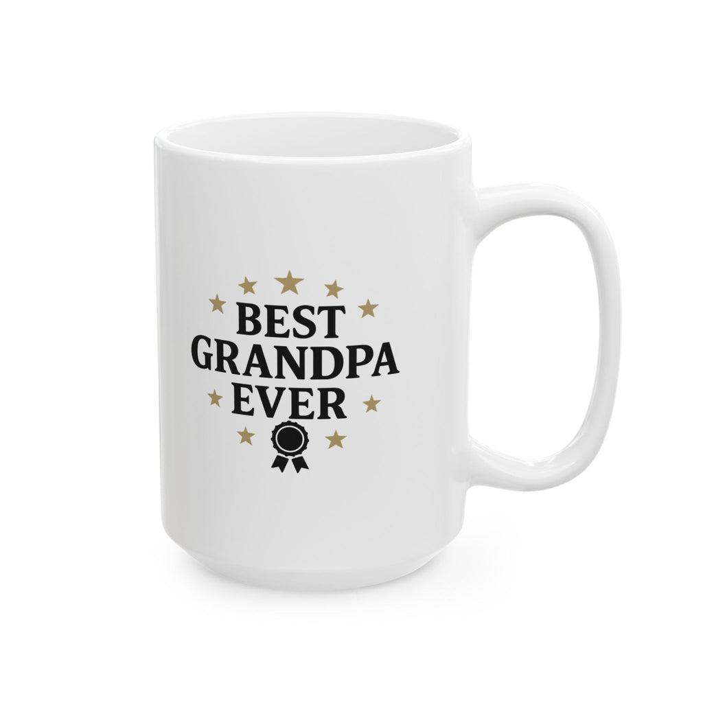 Best Grandpa Ever Stars Coffee Mug | Gift for Grandpa | Ceramic Mug