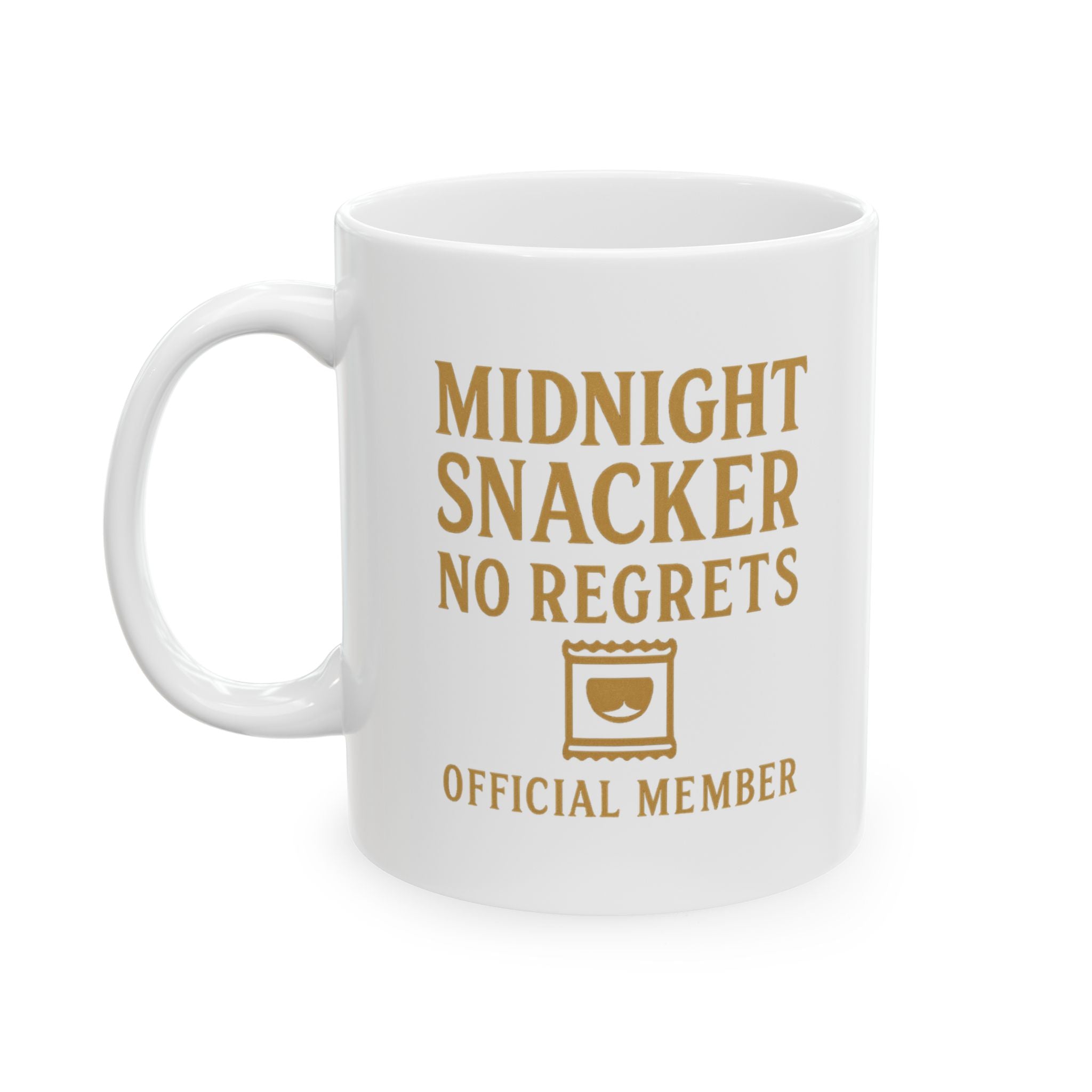Midnight Snacker No Regrets Official Member Coffee Mug | Unique Gift | Ceramic Mug
