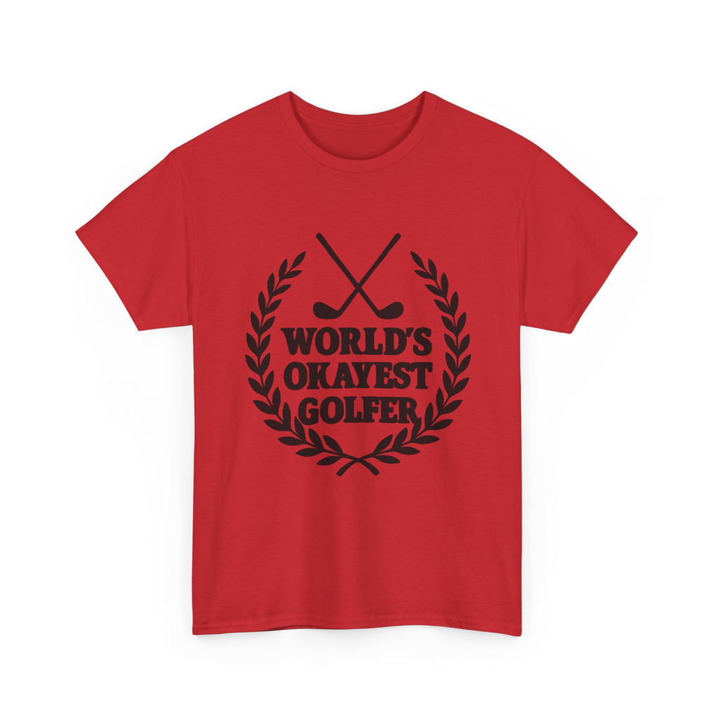 World's Okayest Golfer Sports T-Shirt | Golf Lover Gift | Graphic Tee